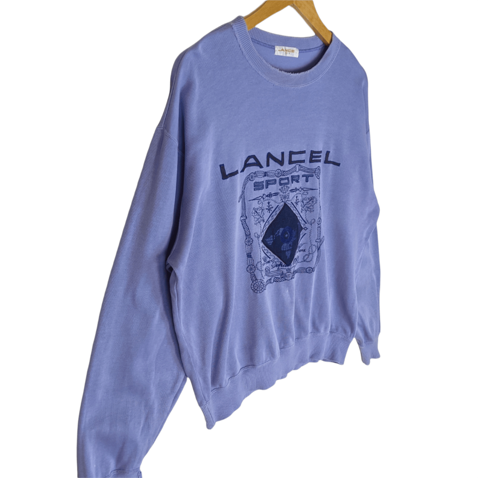 Lancel Japan Vintage 80's LANCEL Big Logo Jumper Sweatshirt Size US L / EU 52-54 / 3 - 3 Thumbnail