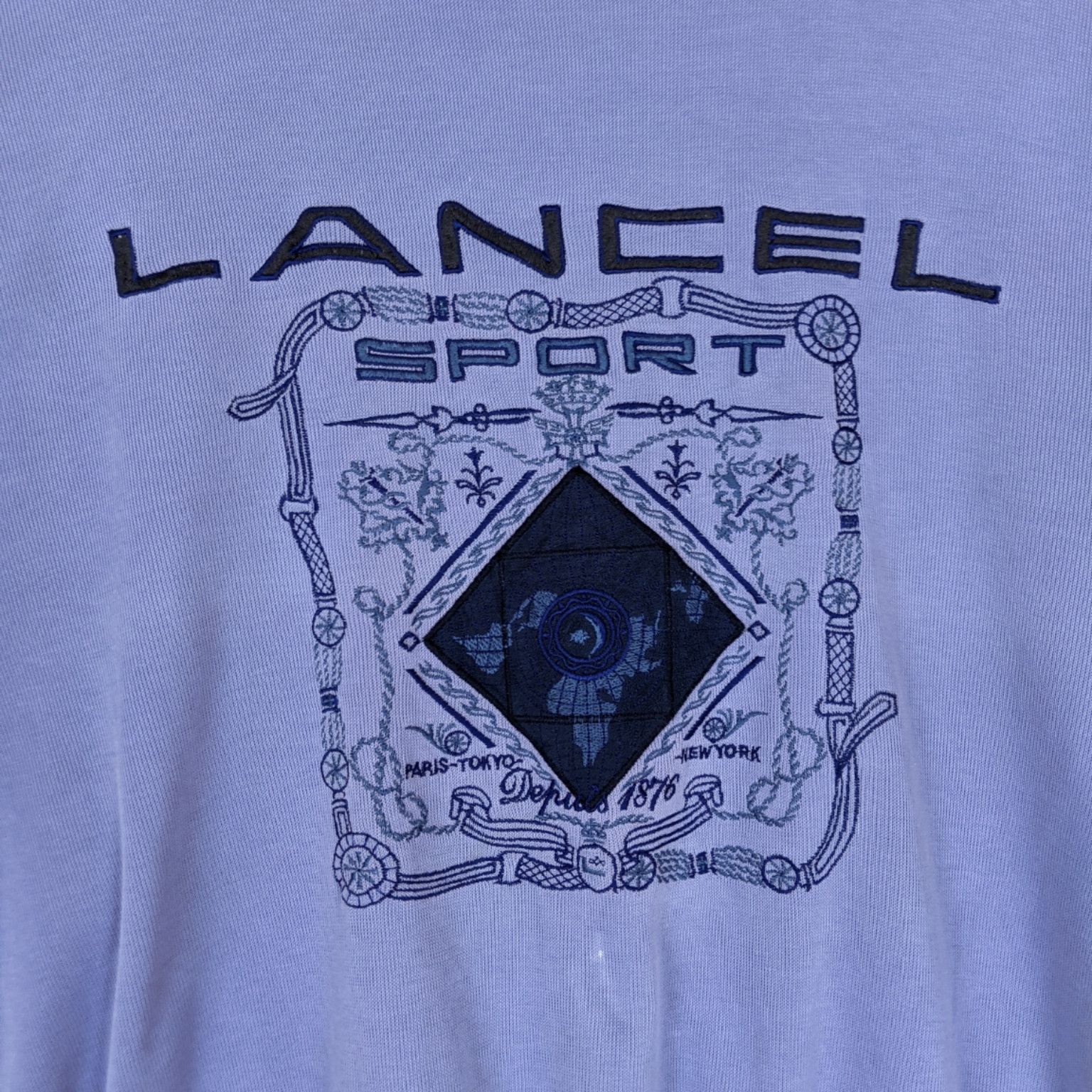 Lancel Japan Vintage 80's LANCEL Big Logo Jumper Sweatshirt Size US L / EU 52-54 / 3 - 5 Thumbnail