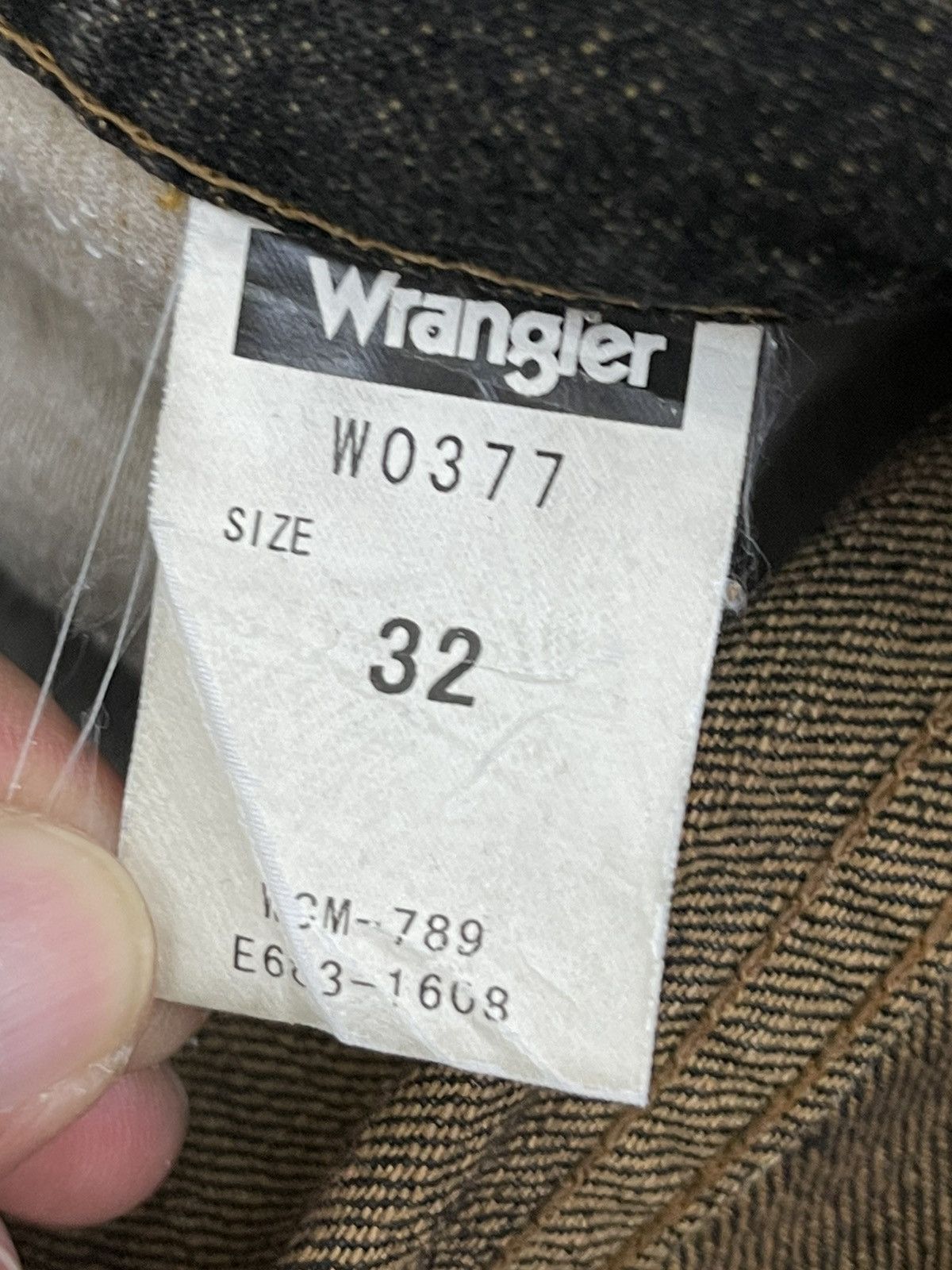 Japanese Brand Flare Jeans Wrangler Boot Cut Denim 2🟦4 Size US 32 / EU 48 - 19 Thumbnail