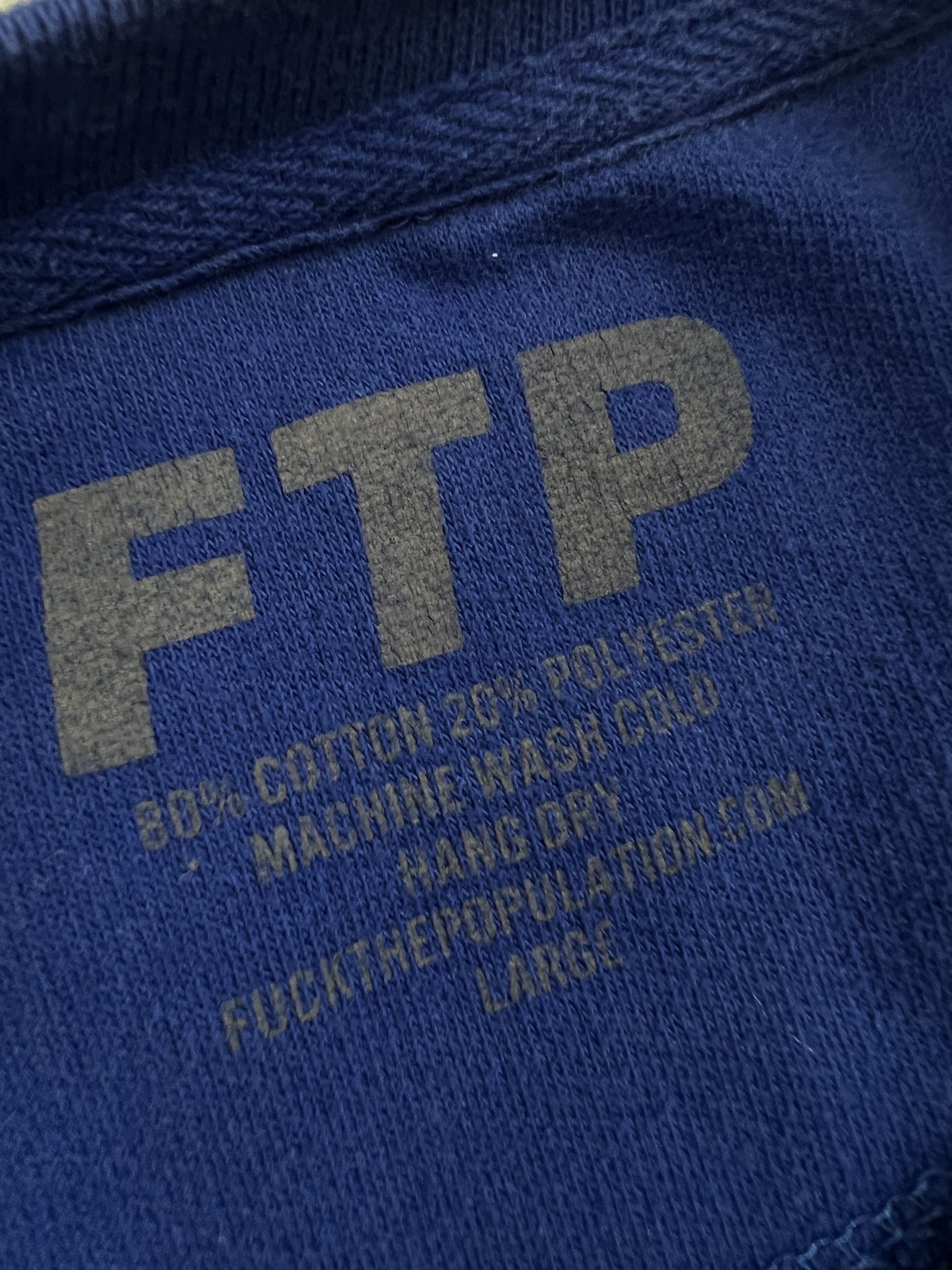 Fuck The Population Fuck The Population Pixel / Blur Sweatshirt Blue FTP ❄️🥣🧊 Size US L / EU 52-54 / 3 - 4 Thumbnail