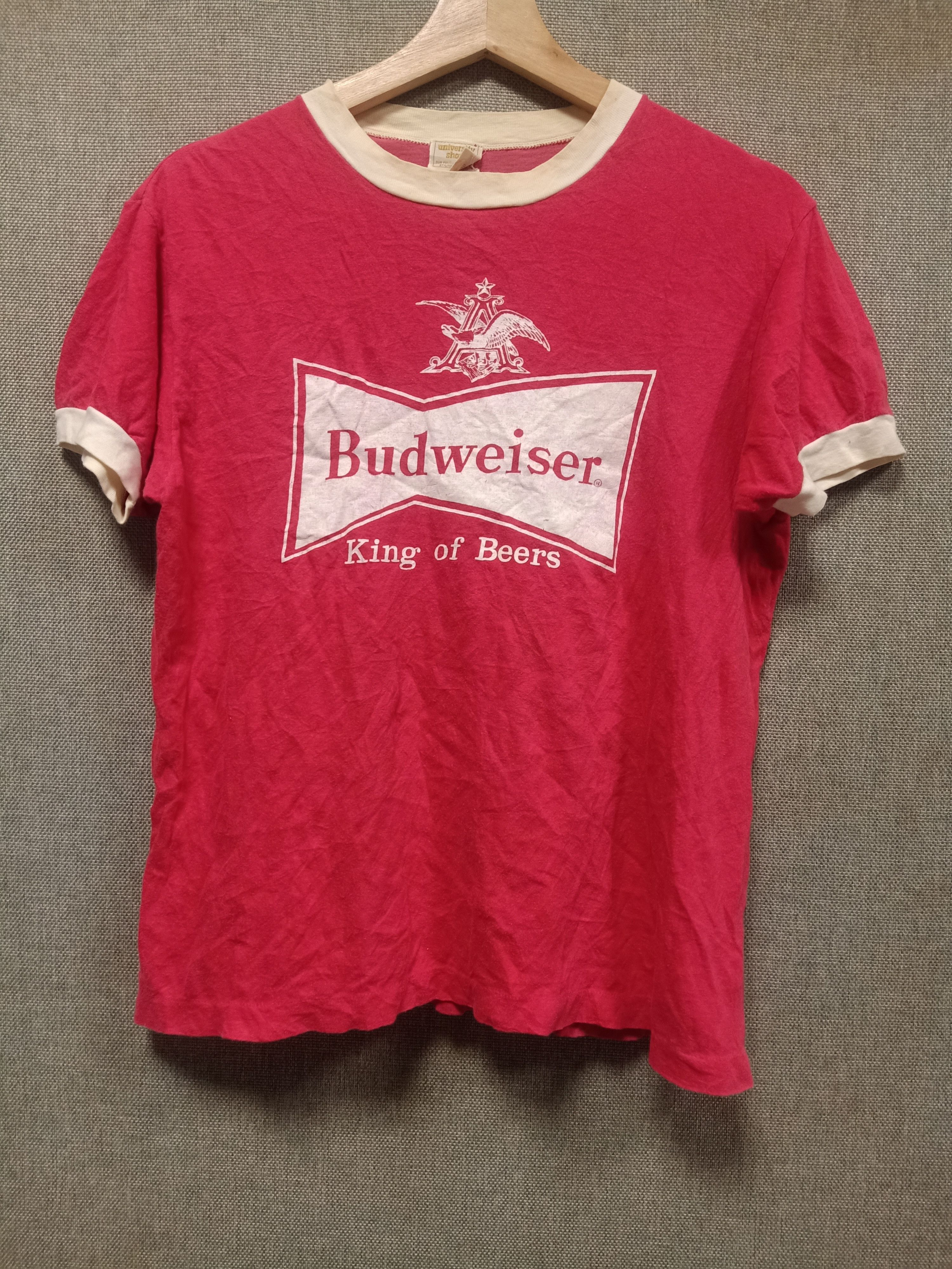 Budweiser vintage t shirt budweiser king of beers Size US S / EU 44-46 / 1 - 1 Thumbnail