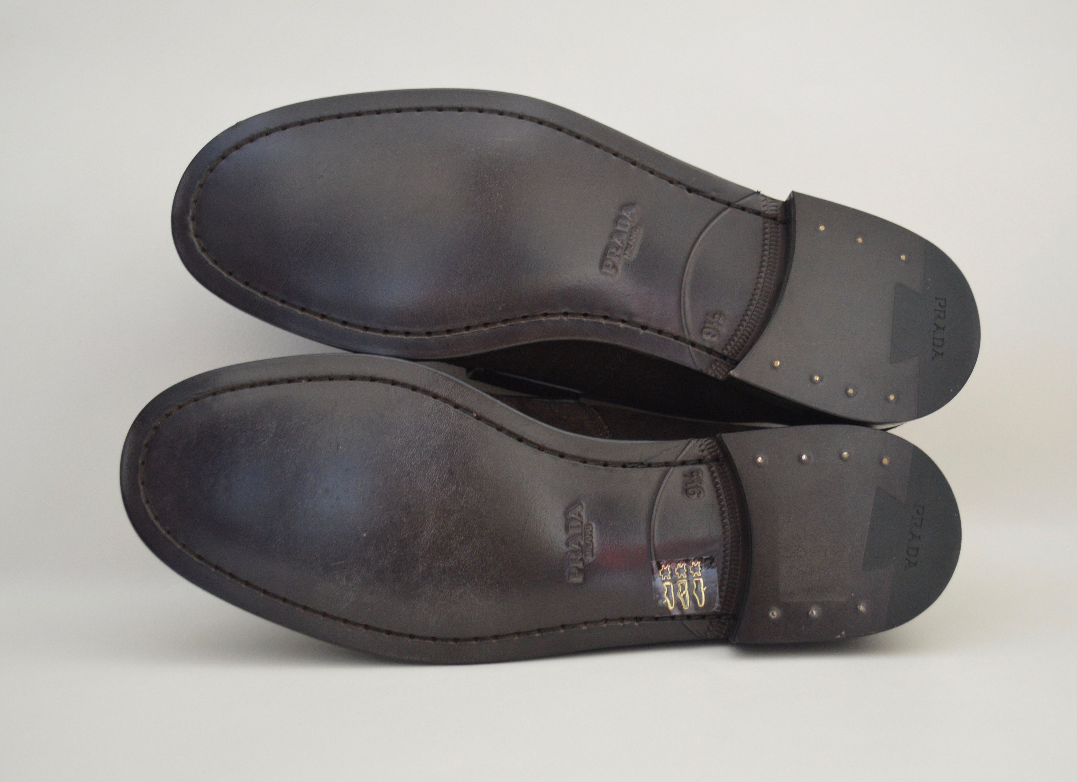 Prada Dark Gray Suede Loafers Size US 10.5 / EU 43-44 - 6 Thumbnail