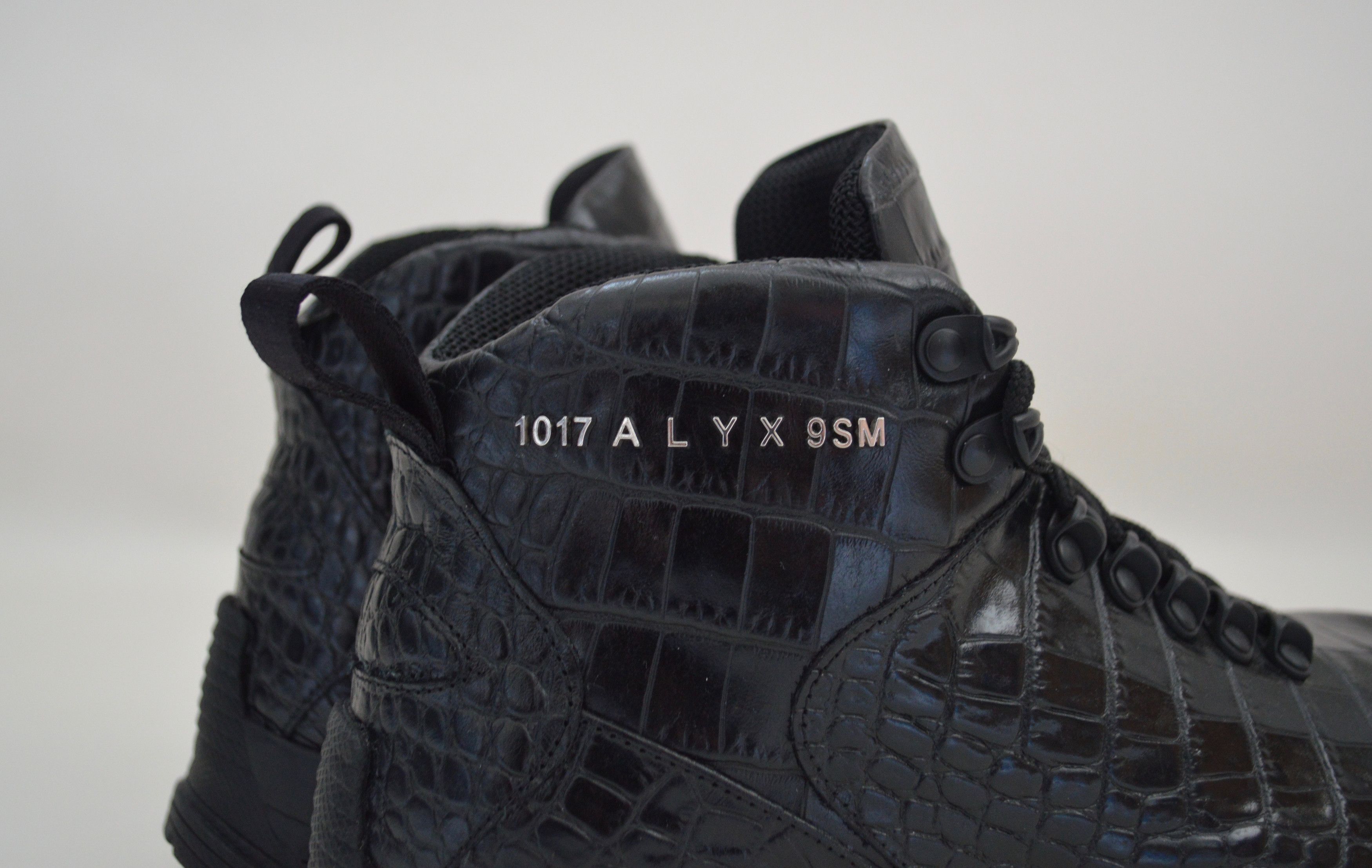 1017 ALYX 9SM S/S 20 Black Croc Print Hiking boots Size US 6.5 / IT 36.5 - 4 Thumbnail