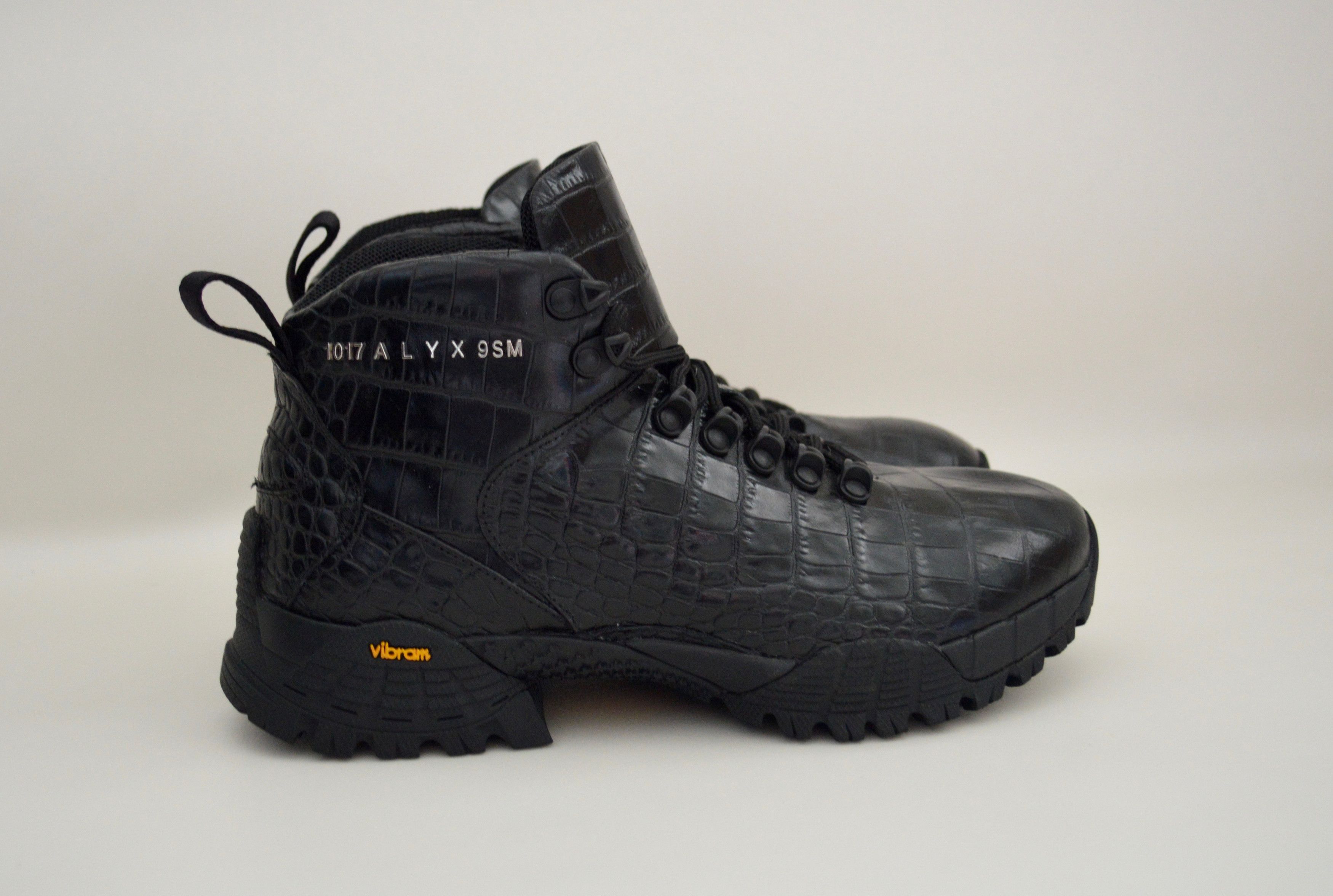 1017 ALYX 9SM S/S 20 Black Croc Print Hiking boots Size US 6.5 / IT 36.5 - 2 Thumbnail