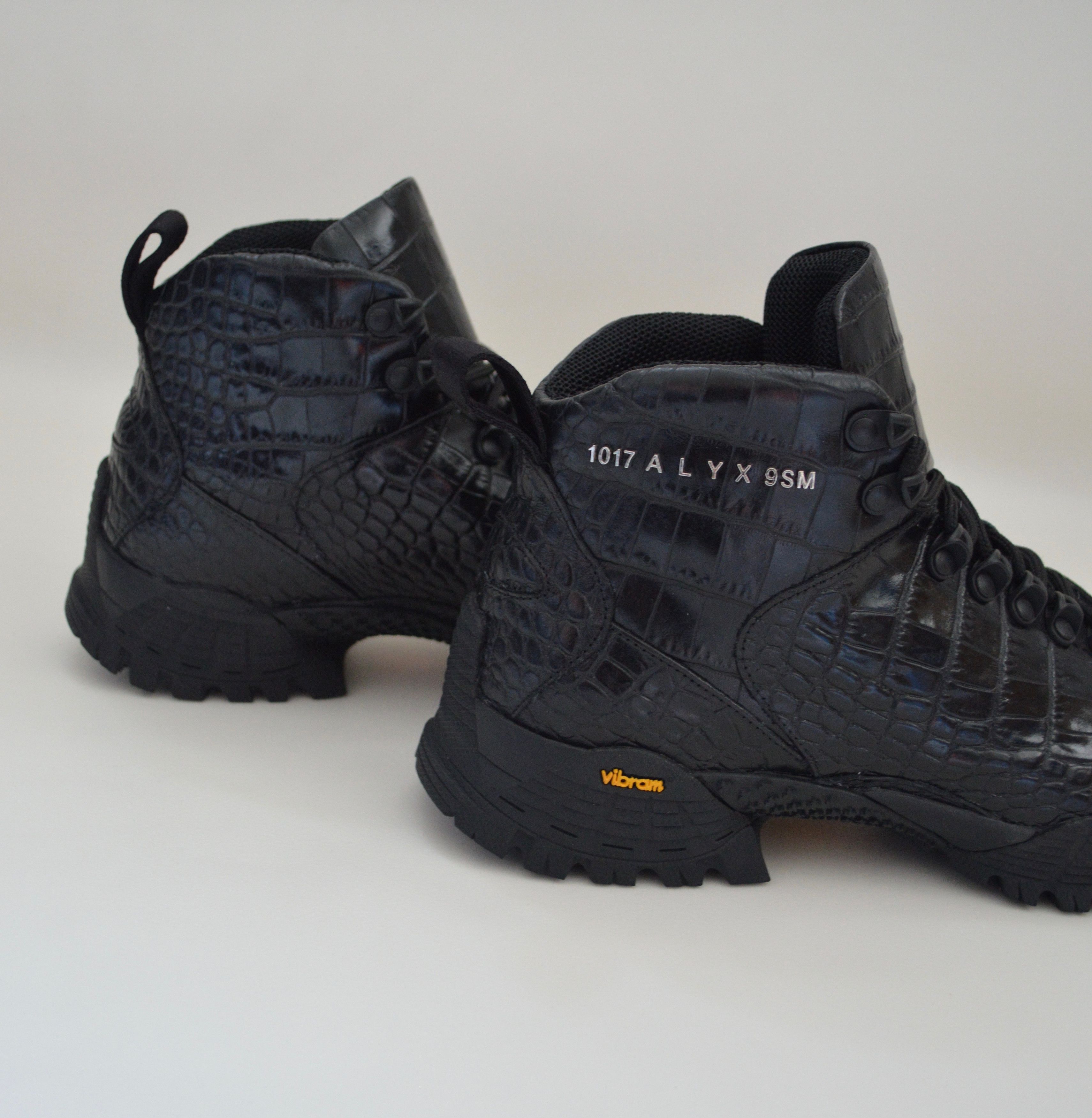 1017 ALYX 9SM S/S 20 Black Croc Print Hiking boots Size US 6.5 / IT 36.5 - 3 Thumbnail