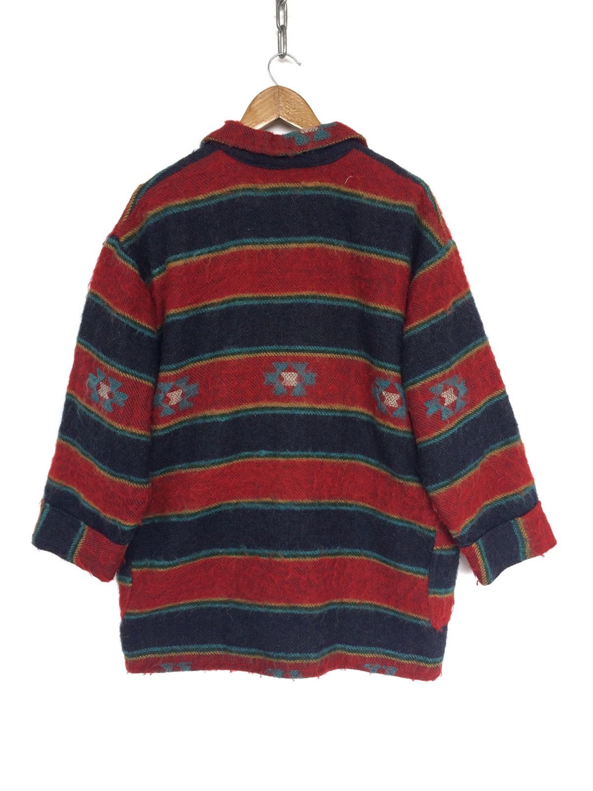 Japanese Brand japanese Brand Natraj Multicolour Rainbow Wool Jacket Size US L / EU 52-54 / 3 - 6 Thumbnail