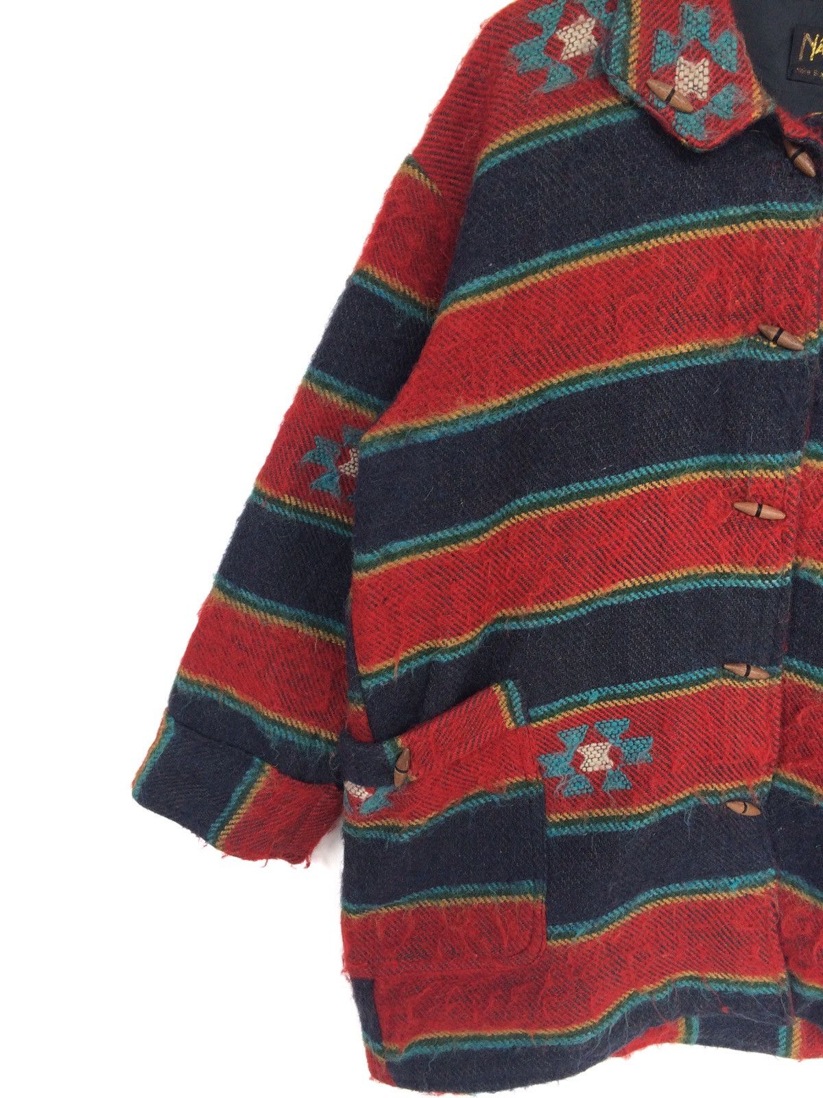 Japanese Brand japanese Brand Natraj Multicolour Rainbow Wool Jacket Size US L / EU 52-54 / 3 - 4 Thumbnail