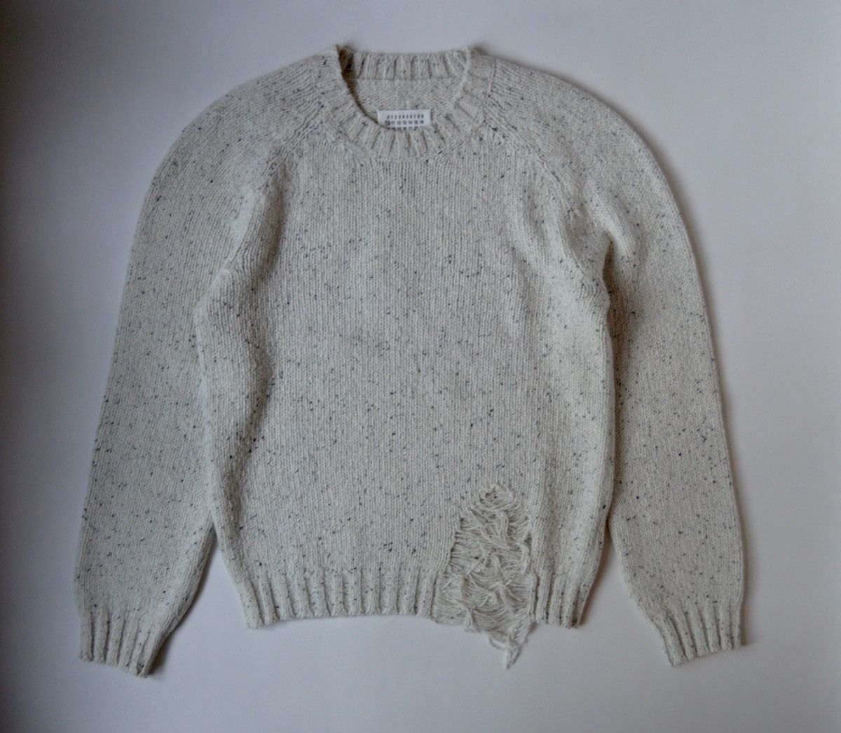 Maison Margiela A/W 20 Destroyed Wool Sweater Size US M / EU 48-50 / 2 - 2 Thumbnail