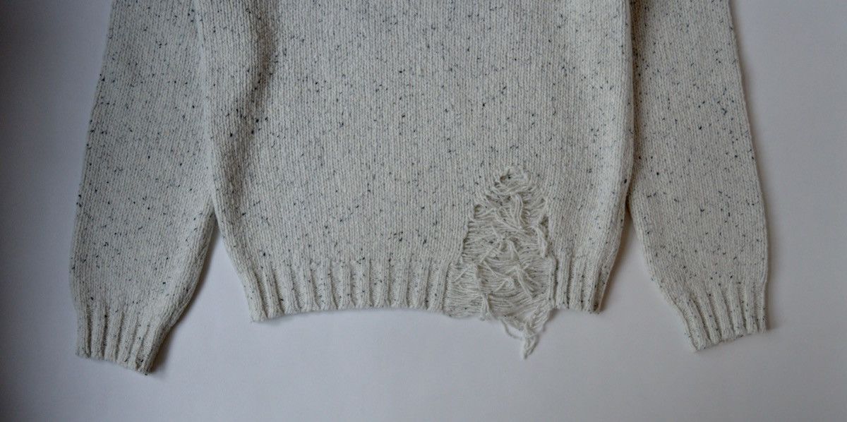 Maison Margiela A/W 20 Destroyed Wool Sweater Size US M / EU 48-50 / 2 - 6 Thumbnail