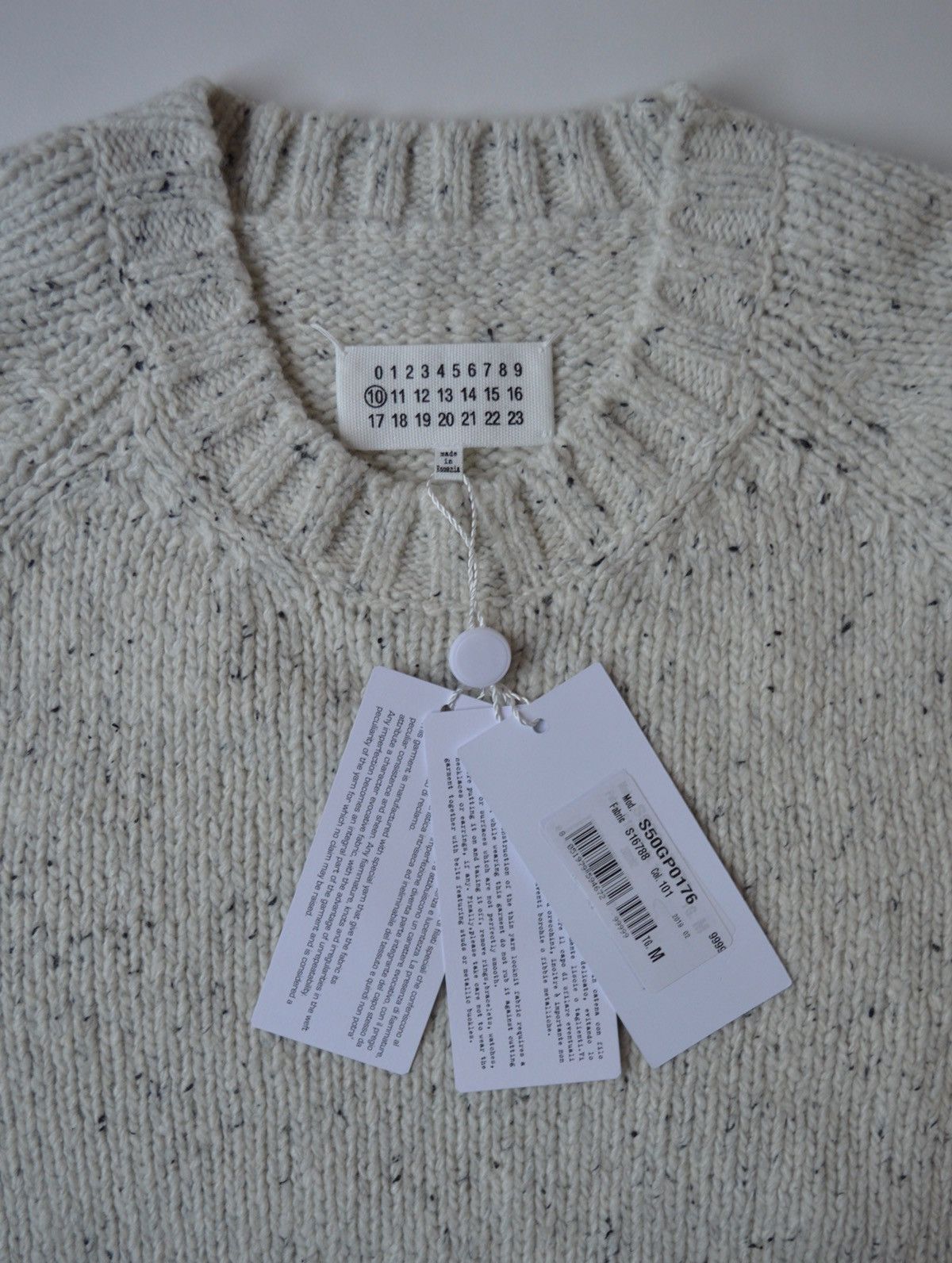 Maison Margiela A/W 20 Destroyed Wool Sweater Size US M / EU 48-50 / 2 - 4 Thumbnail