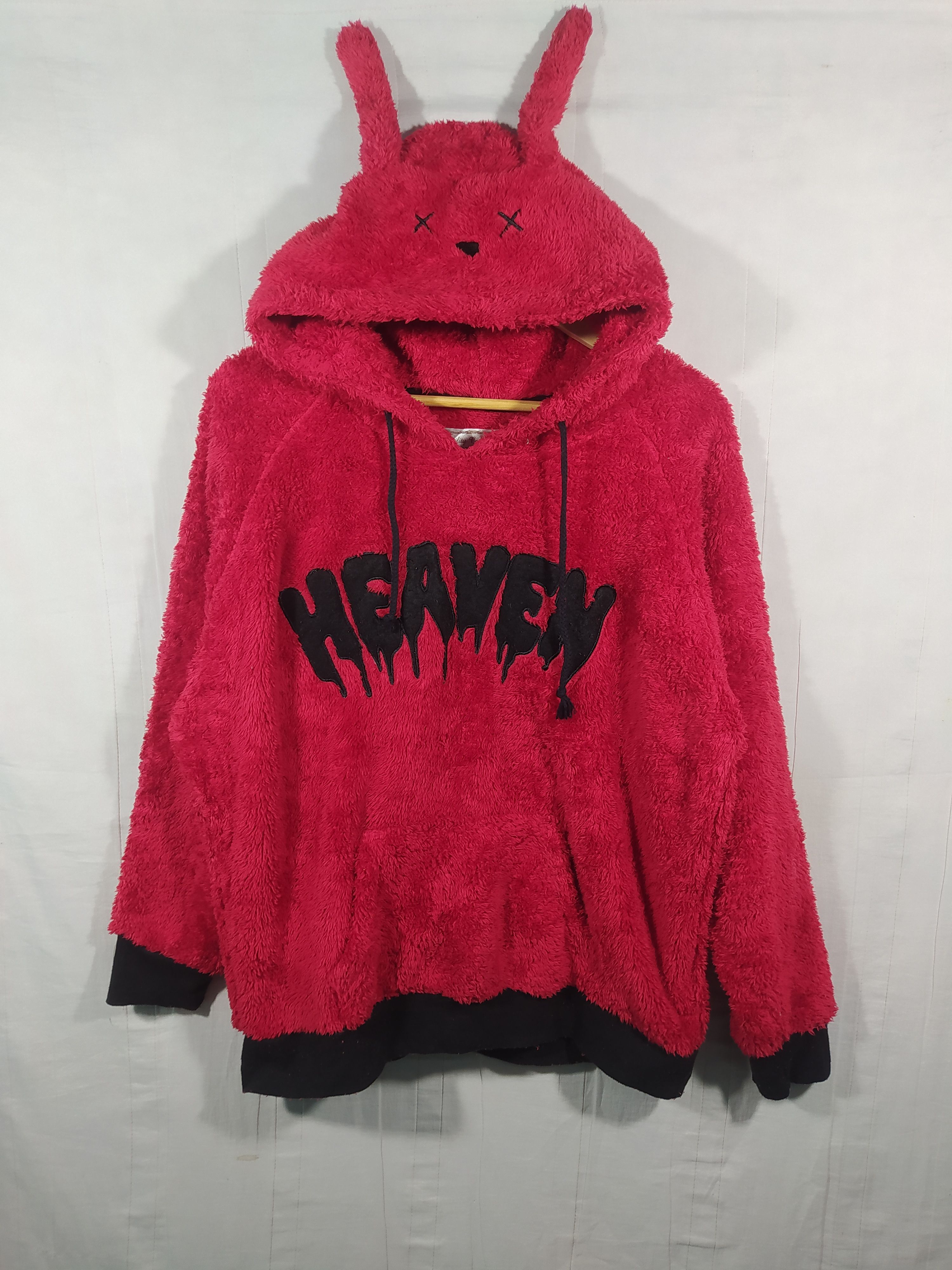 Japanese Brand Heaven Logo fleece ear hoodie Size US L / EU 52-54 / 3 - 3 Thumbnail