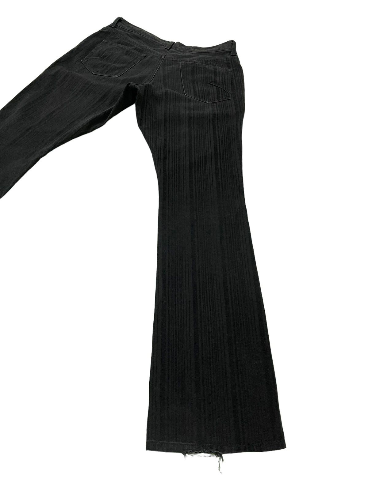 Japanese Brand Flare Jeans Michel Klein Japan Striped Boot Cut 2🟦4 Size US 32 / EU 48 - 12 Thumbnail