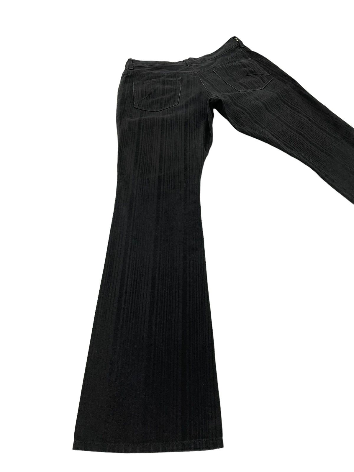 Japanese Brand Flare Jeans Michel Klein Japan Striped Boot Cut 2🟦4 Size US 32 / EU 48 - 11 Thumbnail