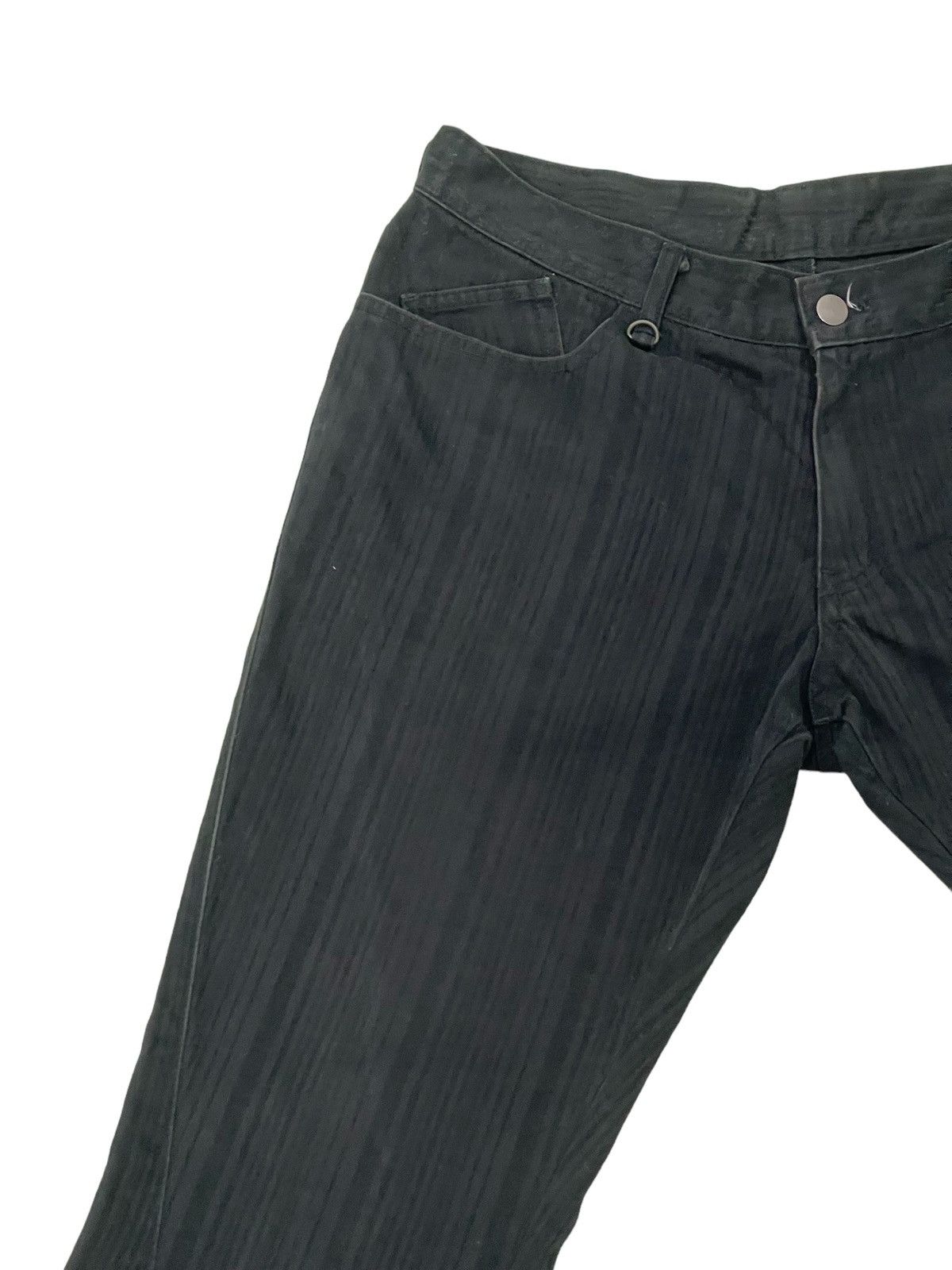 Japanese Brand Flare Jeans Michel Klein Japan Striped Boot Cut 2🟦4 Size US 32 / EU 48 - 8 Thumbnail