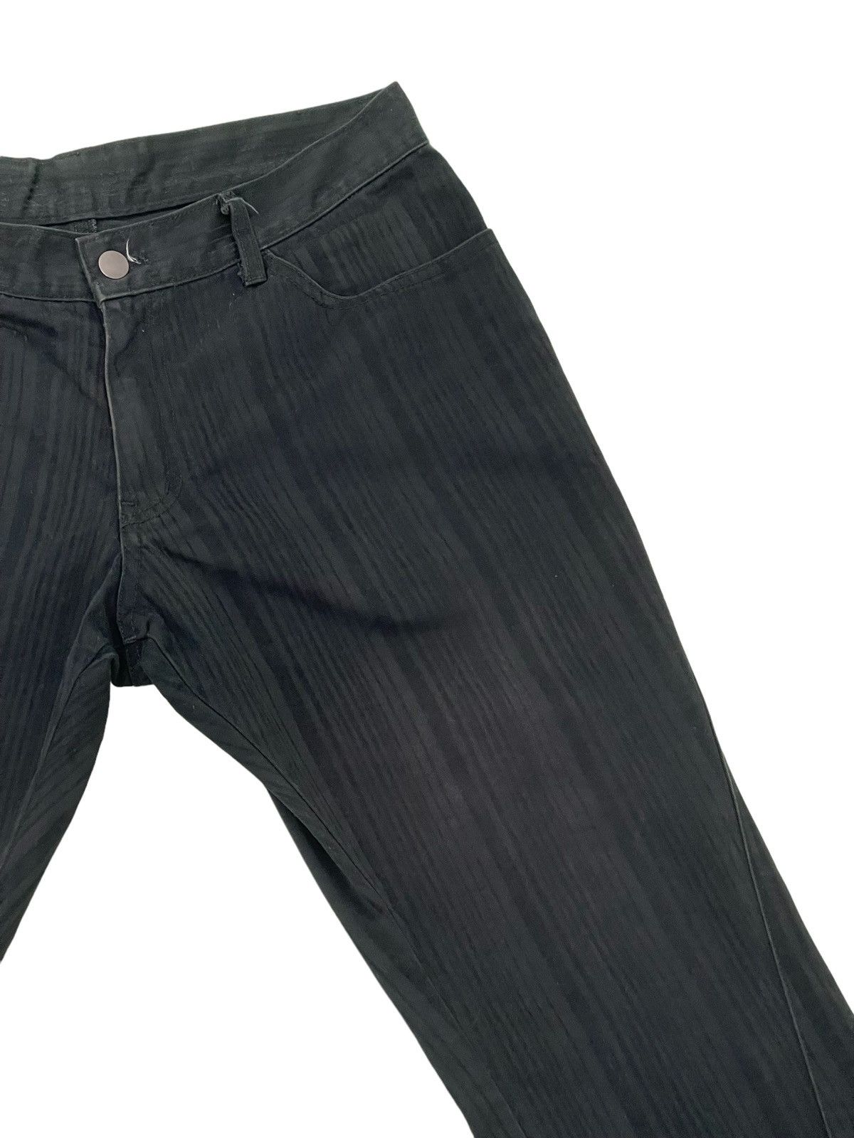 Japanese Brand Flare Jeans Michel Klein Japan Striped Boot Cut 2🟦4 Size US 32 / EU 48 - 9 Thumbnail