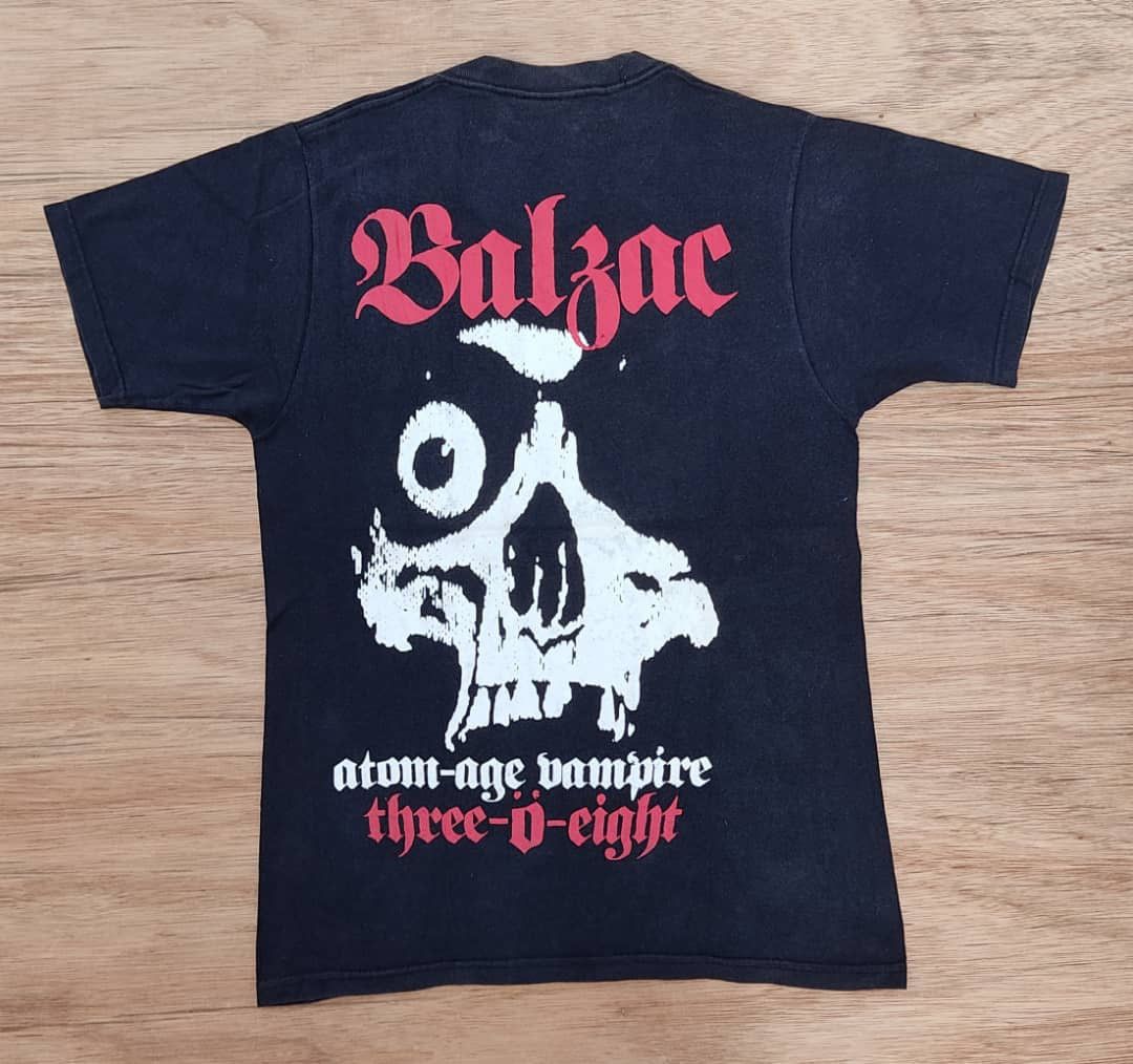 image of Band Tees x Vintage Tee A38 Balzac Japanese Punk Rock Band in Black, Men's (Size Small)