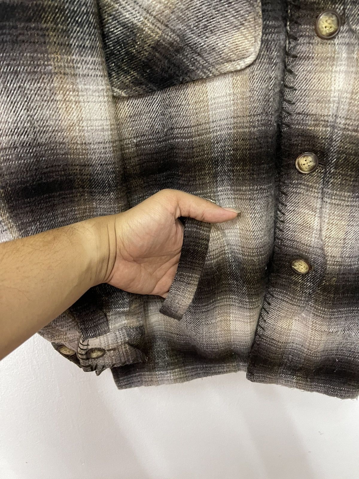 Japanese Brand × Vintage Vintage Peximp Double Pocket Flannel Checkered Size US L / EU 52-54 / 3 - 2 Thumbnail