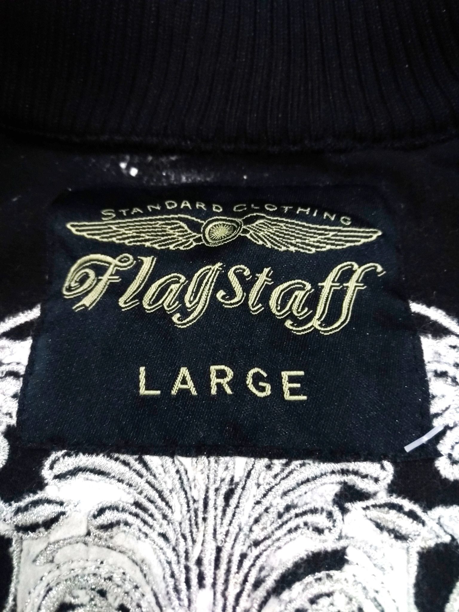 Japanese Brand RARE! FLAGSTAFF UNION MADE EMBROIDERED SKULL ROCKABILLY Size US M / EU 48-50 / 2 - 10 Thumbnail