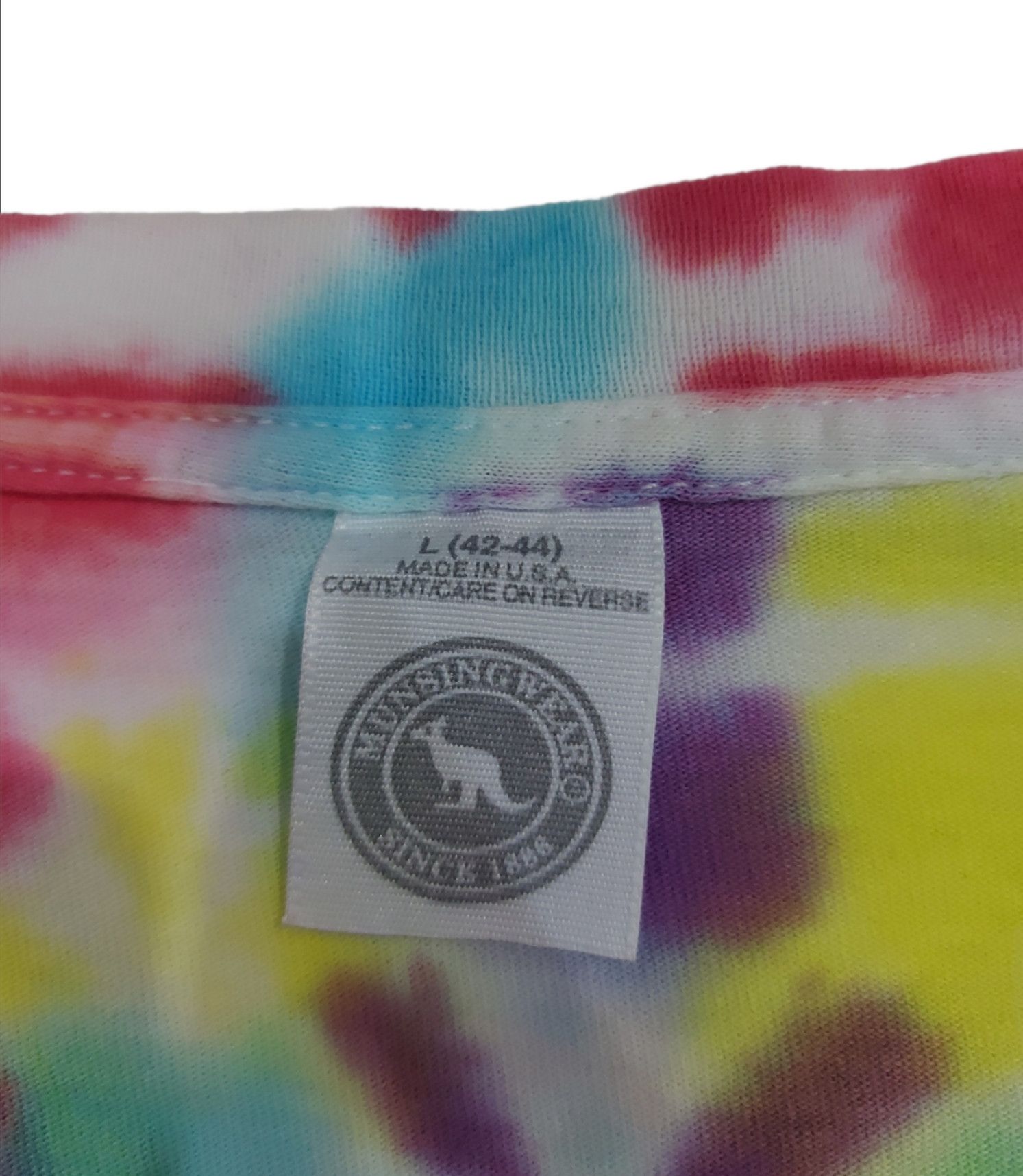 Grand Slam × Vintage RARE! VTG MUNSINGWEAR SINGLE STITCH TIE DYE ART STYLE Size US L / EU 52-54 / 3 - 7 Thumbnail