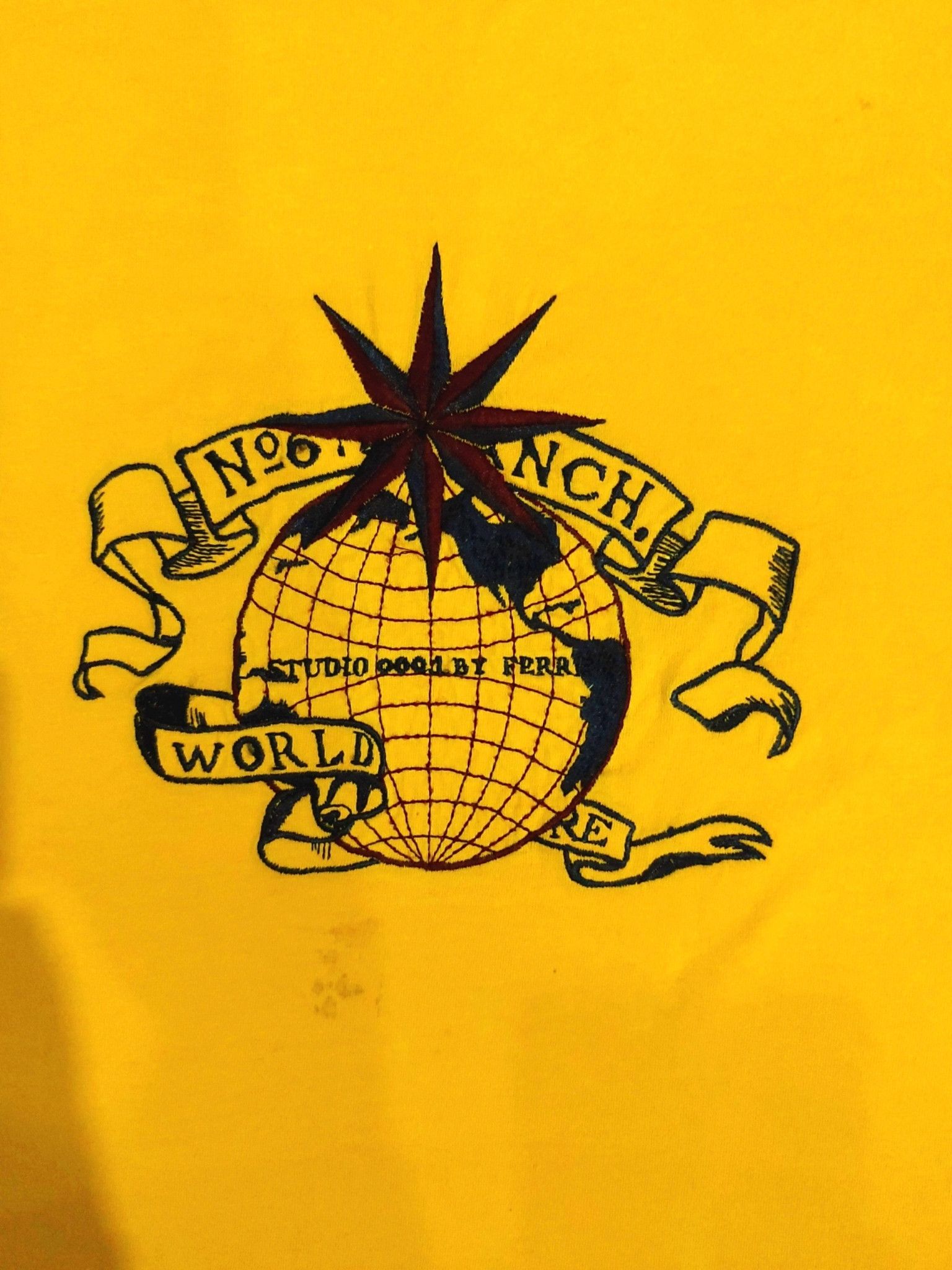 Ferre × GF Ferre × Gianfranco Ferre RARE! STUDIO 0001 FERRE EMBROIDERED LOGO TEE Size US XL / EU 56 / 4 - 5 Thumbnail