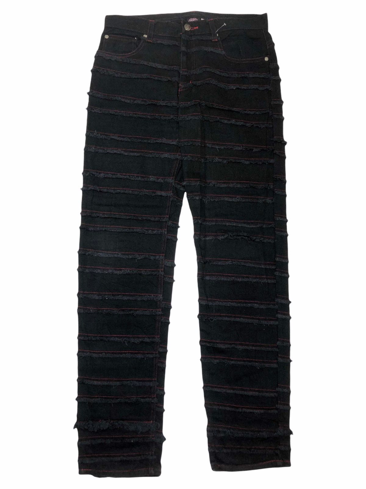 image of 20471120 x Beauty Beast Needgone2000S Keystation - Crust Punk Denim Hagi Pants in Black (Size 30)