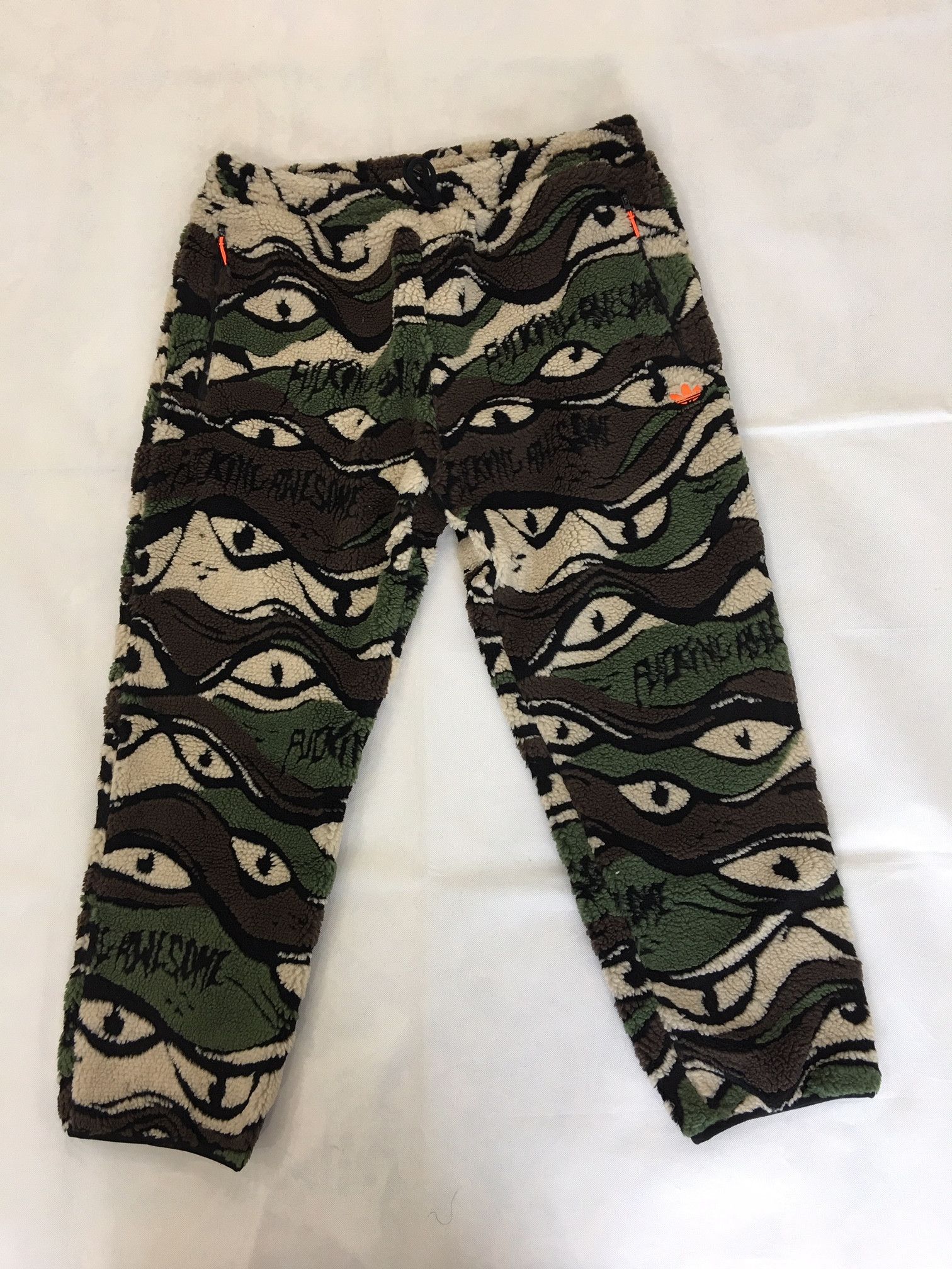 image of Adidas x Fucking Awesome Sherpa Camouflage Pants Xl, Men's (Size 36)