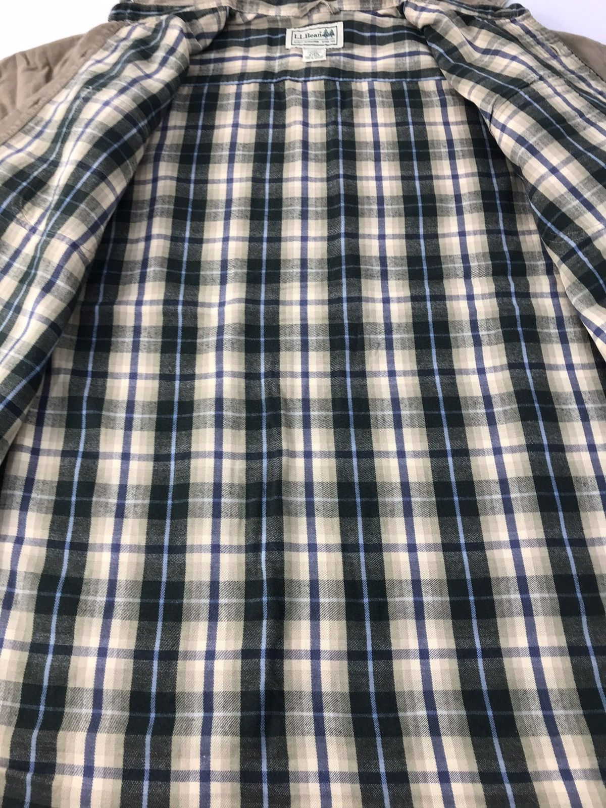 L.L. Bean × Vintage L.L Bean Flannel Shirt Zipper Plaid Checked Workwear R060j Size US XL / EU 56 / 4 - 6 Thumbnail
