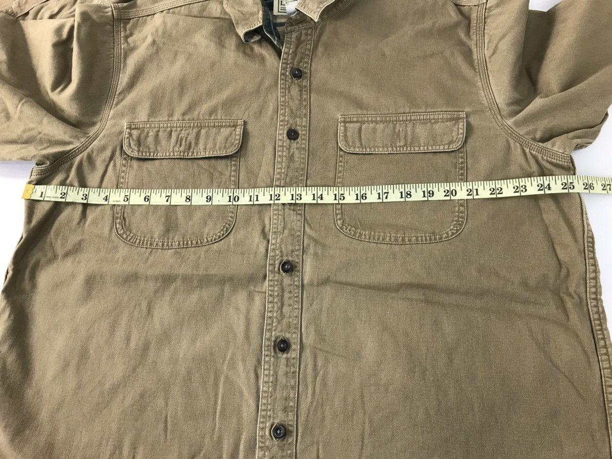 L.L. Bean × Vintage L.L Bean Flannel Shirt Zipper Plaid Checked Workwear R060j Size US XL / EU 56 / 4 - 9 Thumbnail