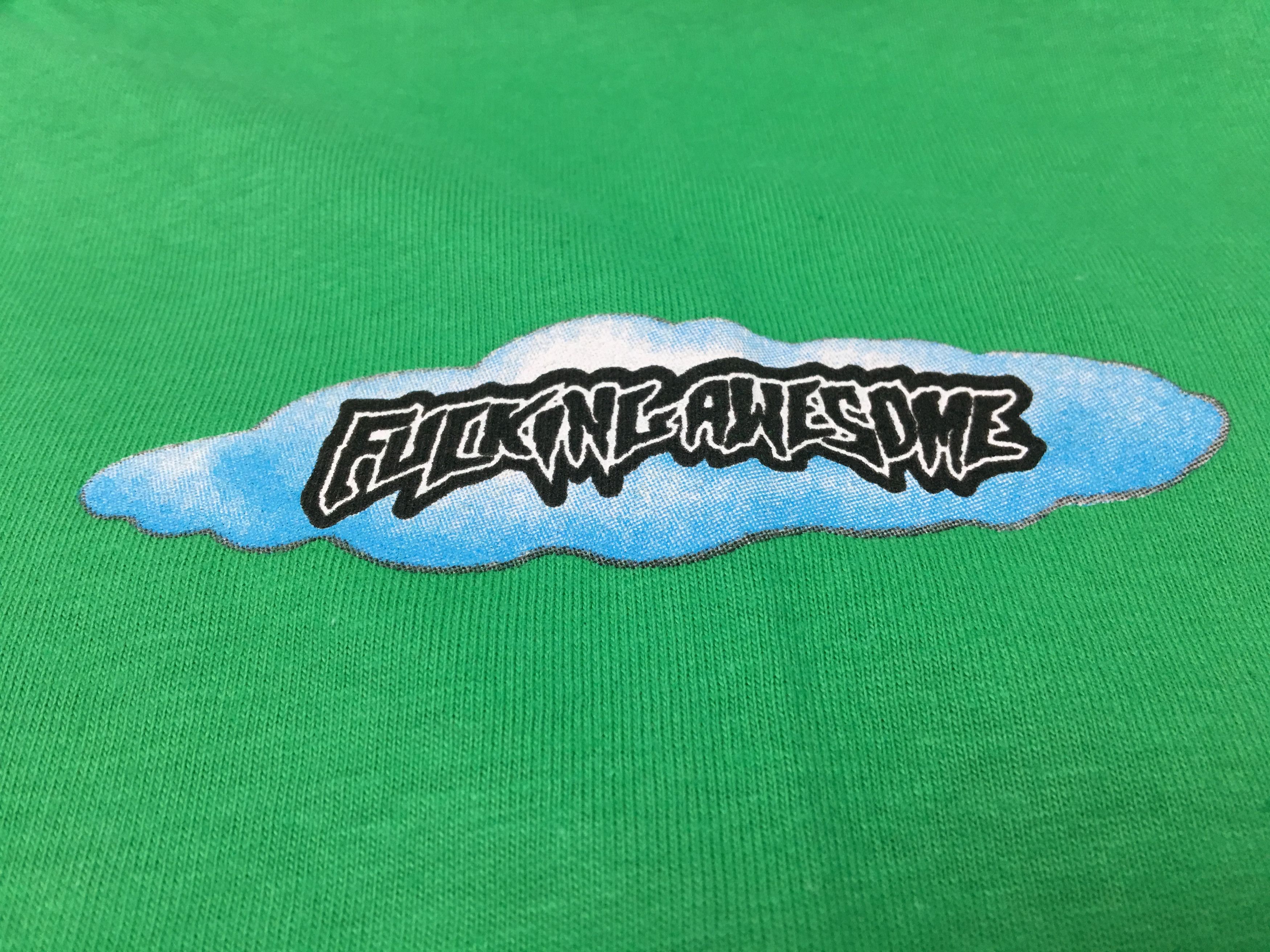 Fucking Awesome Fucking Awesome FA Rain Tee Green Large Size US L / EU 52-54 / 3 - 3 Thumbnail