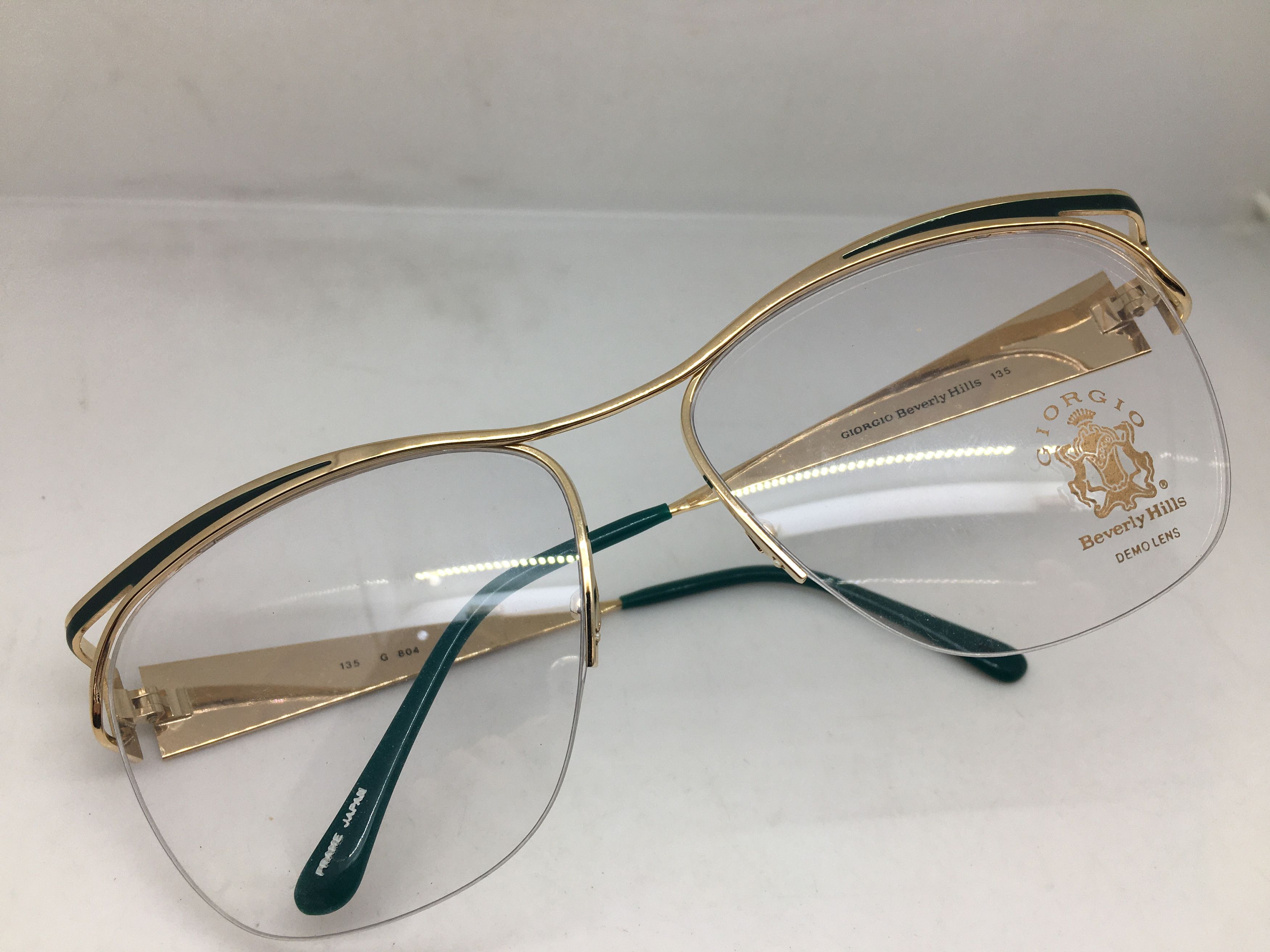 Beverly Hills Vintage Beverly Hills Green Eyeglasses Frame