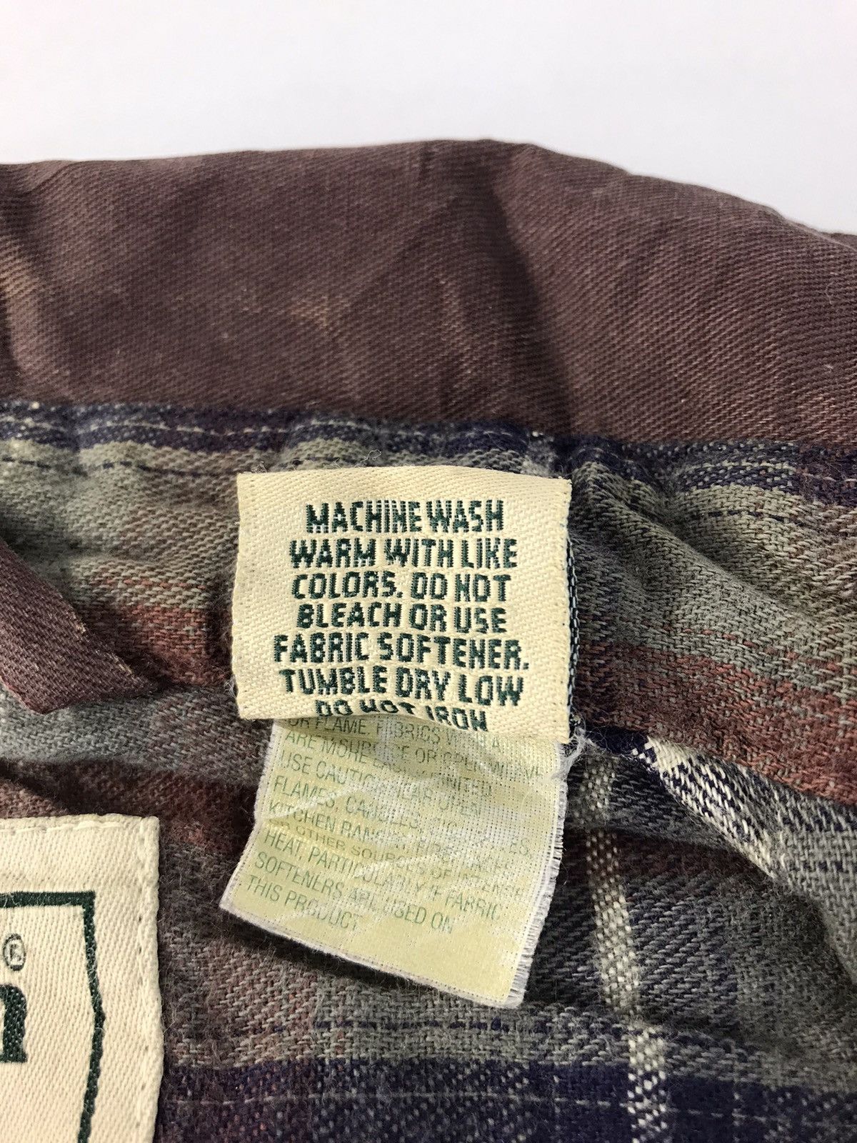 L.L. Bean × Vintage L.L Bean Flannel Shirt Zipper Plaid Checked Workwear R060j Size US XL / EU 56 / 4 - 8 Thumbnail