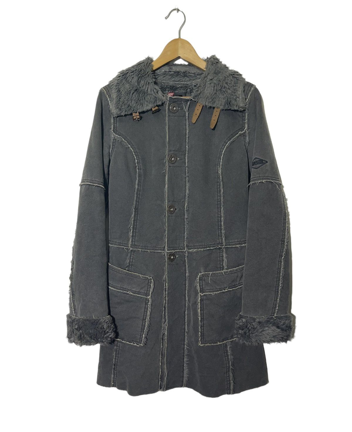 Diesel DIESEL SHEARLING OVER JACKET Size XS / US 0-2 / IT 36-38 - 1 Thumbnail