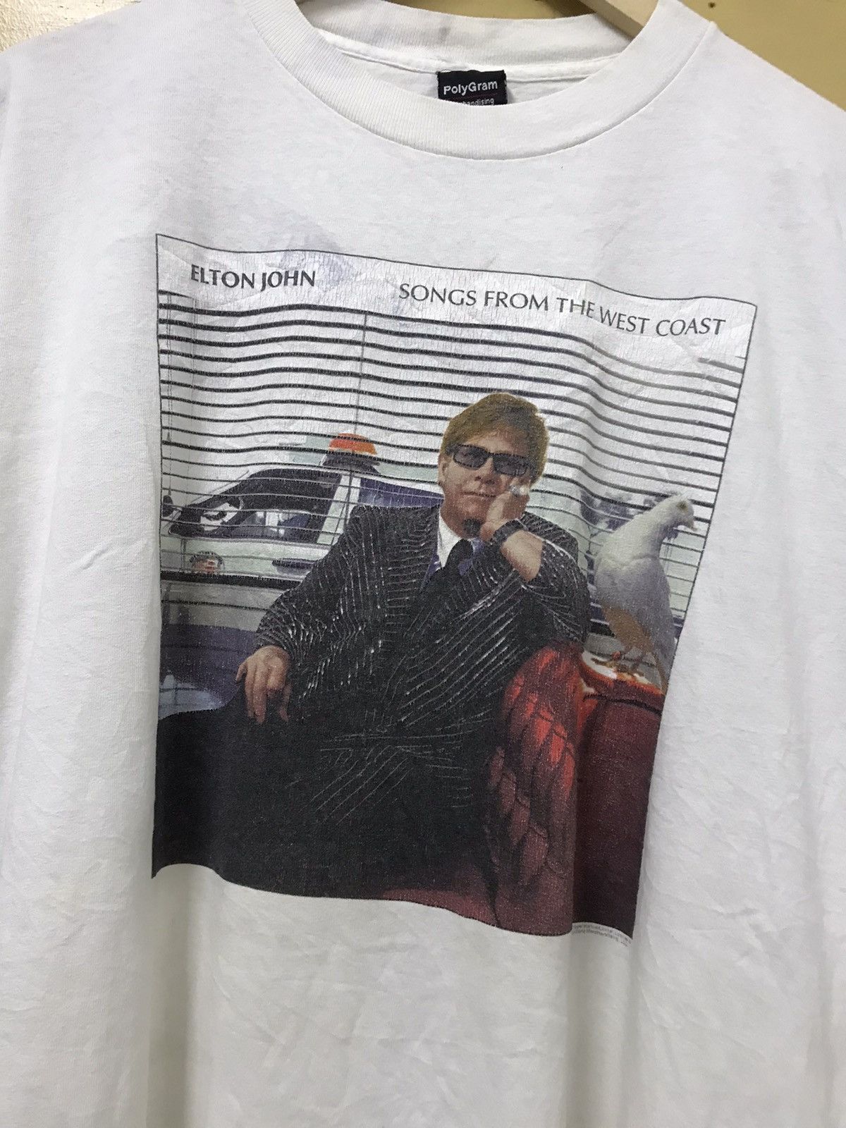 Band Tees Vintage Elton John Song From The West Coast Tees Size US XL / EU 56 / 4 - 3 Thumbnail