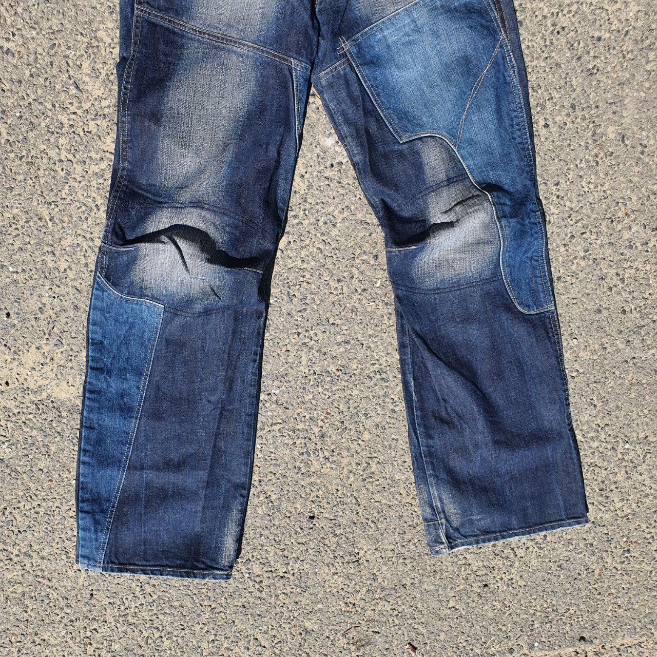 G-Star × Japanese Brand × Vintage Rare G Star Denim Patchwork Biker Knee Jeans Size US 31 - 5 Thumbnail
