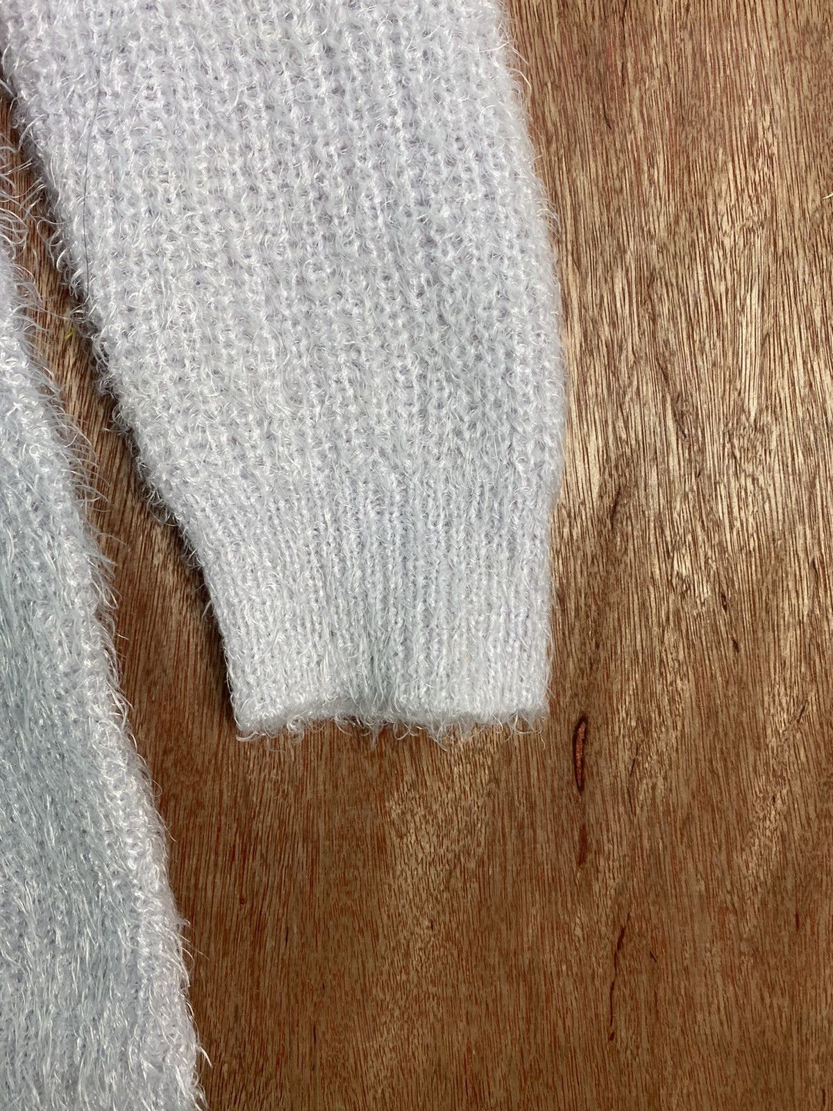 Homespun Knitwear × Japanese Brand DL Shoo La Rue Shag Shaggy Fur Mohair long Knitwear #B613 Size L / US 10 / IT 46 - 7 Thumbnail