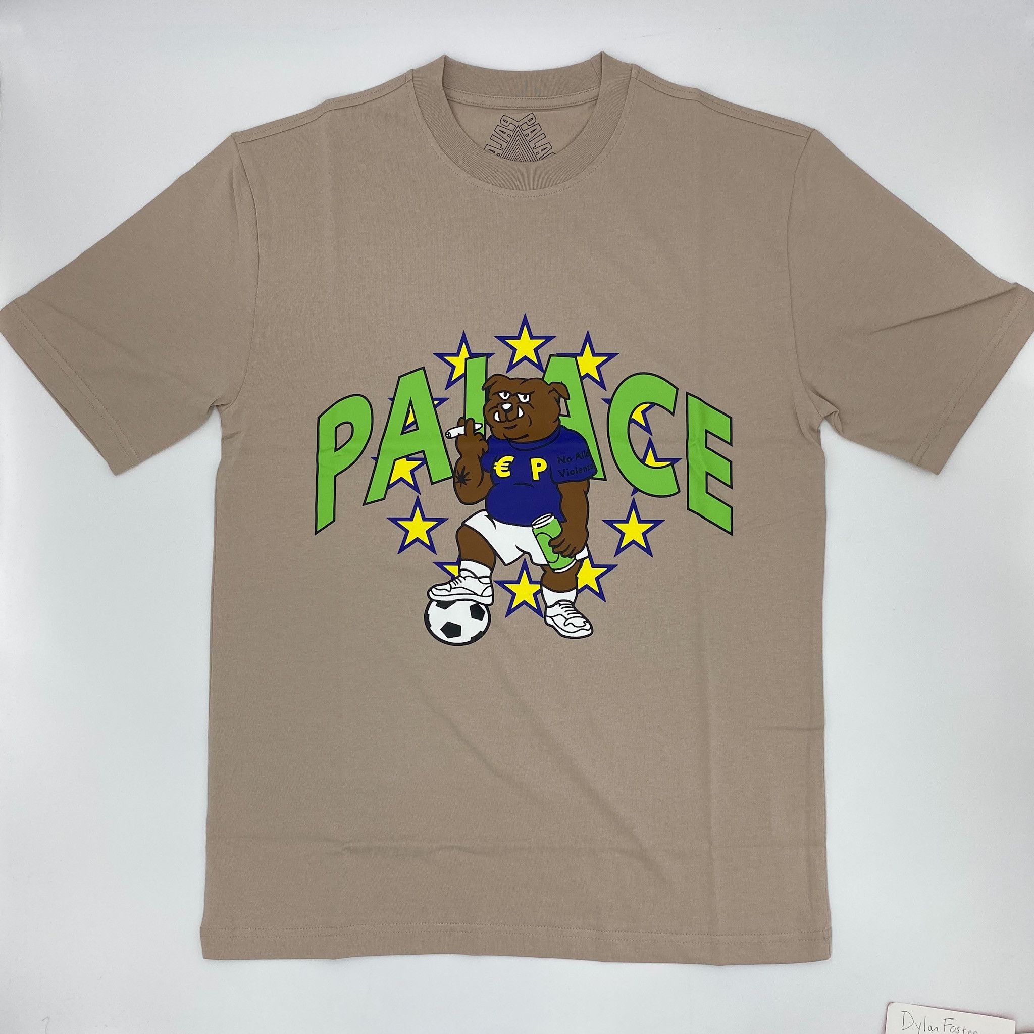 image of Palace Euro Tee Mushroom • Xl, Men's