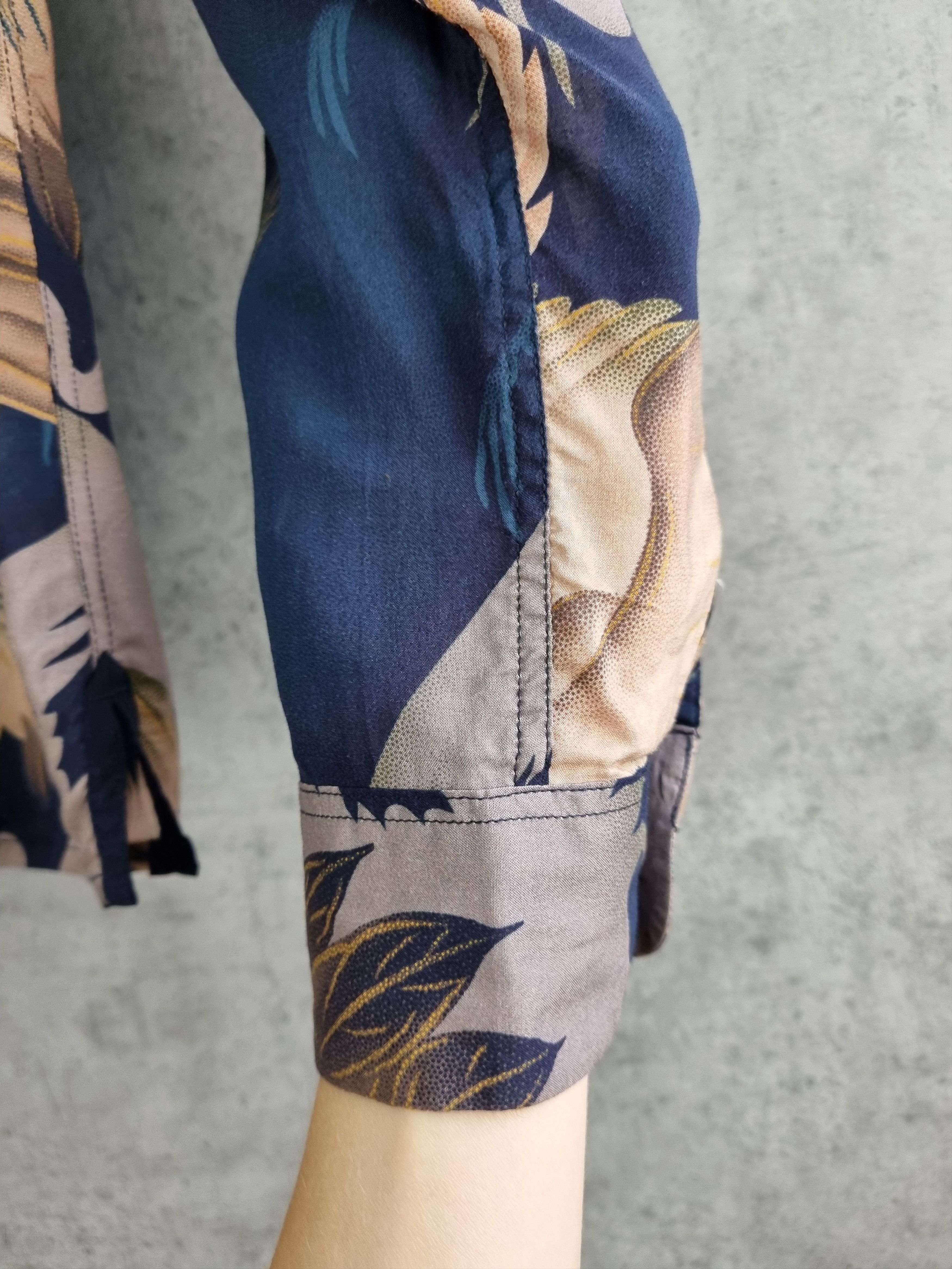 Allsaints Rare Allsaints Wader Bird Art Print Viscose Shirt Size US L / EU 52-54 / 3 - 16 Thumbnail