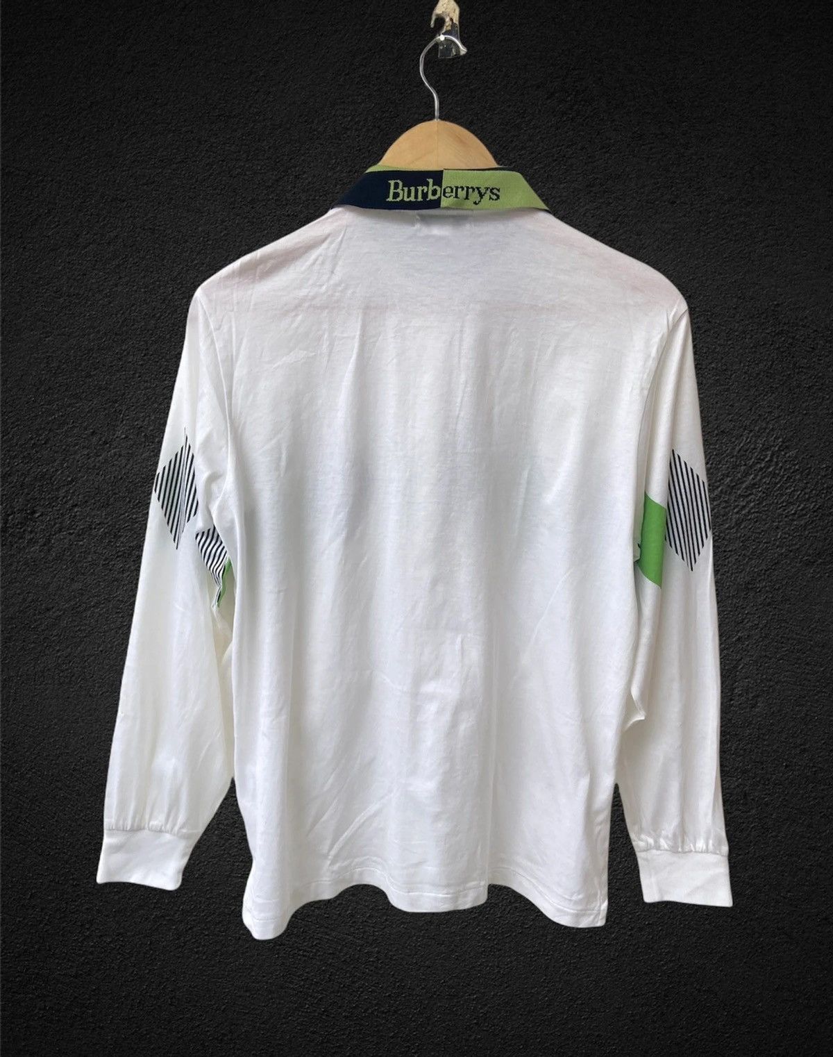 Burberry Final Drop💥Vintage Burberrys Long Sleeve Polo Size US M / EU 48-50 / 2 - 14 Thumbnail