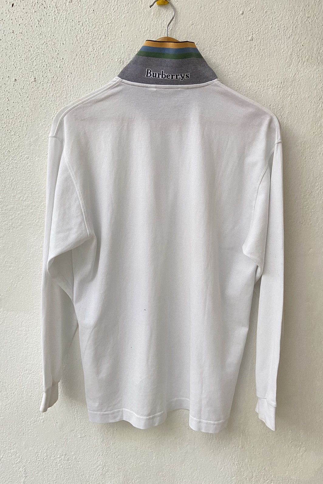 Burberry Final Drop💥Vintage Burberrys Long Sleeve Polo Size US M / EU 48-50 / 2 - 8 Thumbnail