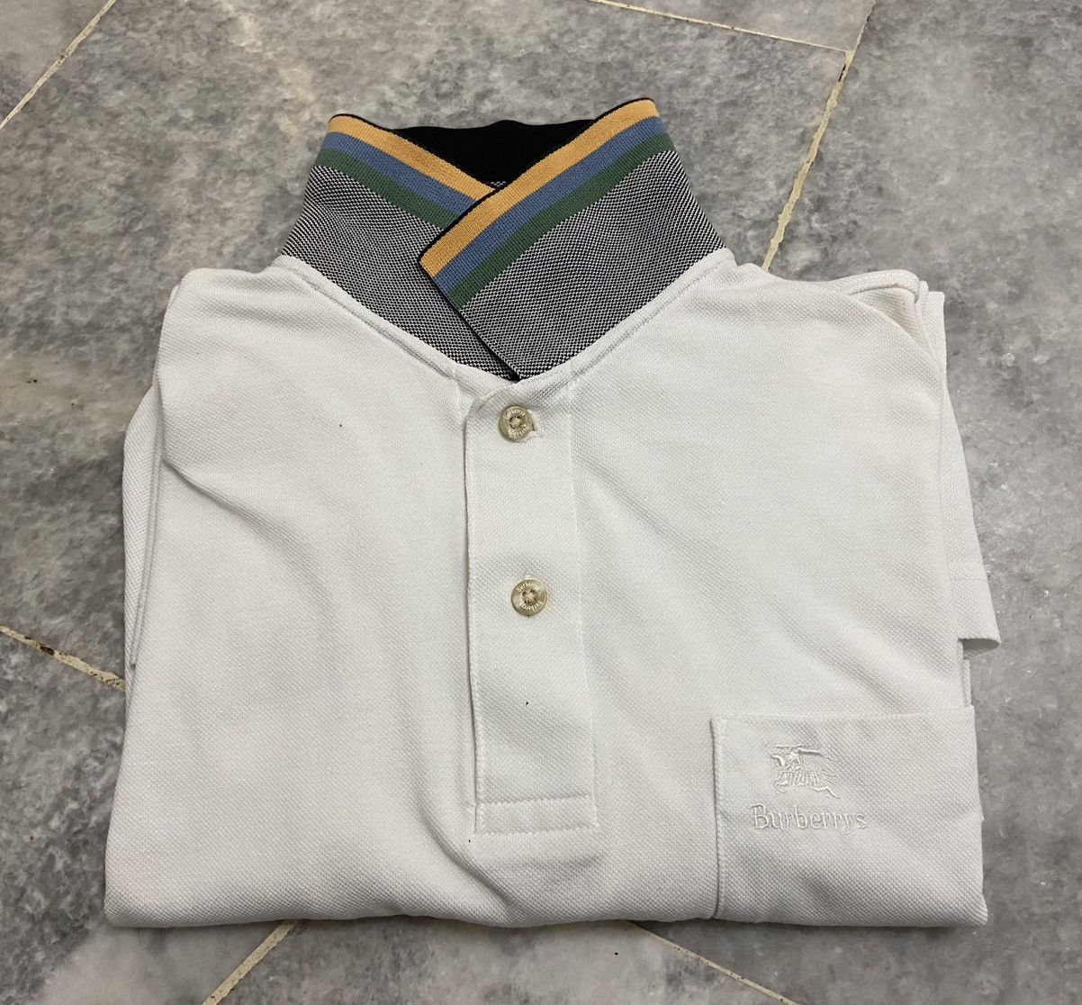 Burberry Final Drop💥Vintage Burberrys Long Sleeve Polo Size US M / EU 48-50 / 2 - 11 Thumbnail