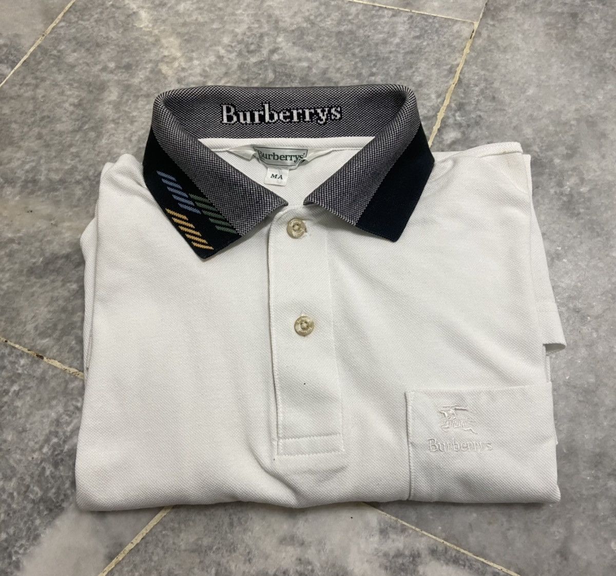 Burberry Final Drop💥Vintage Burberrys Long Sleeve Polo Size US M / EU 48-50 / 2 - 2 Thumbnail