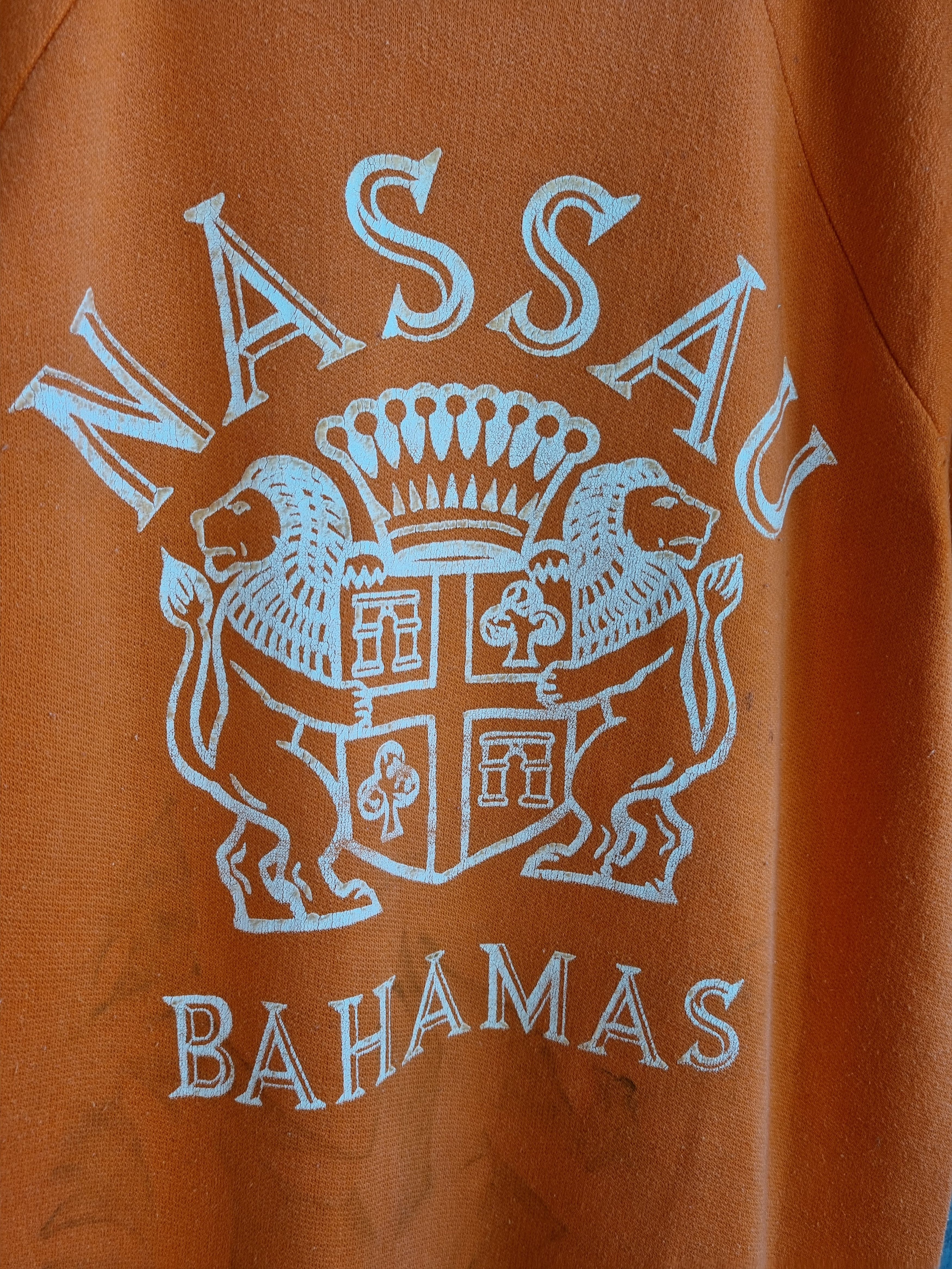 NCAA 70s Nassau Bahamas Big Logo Rare tee shirt made in Spain Size US S / EU 44-46 / 1 - 4 Thumbnail