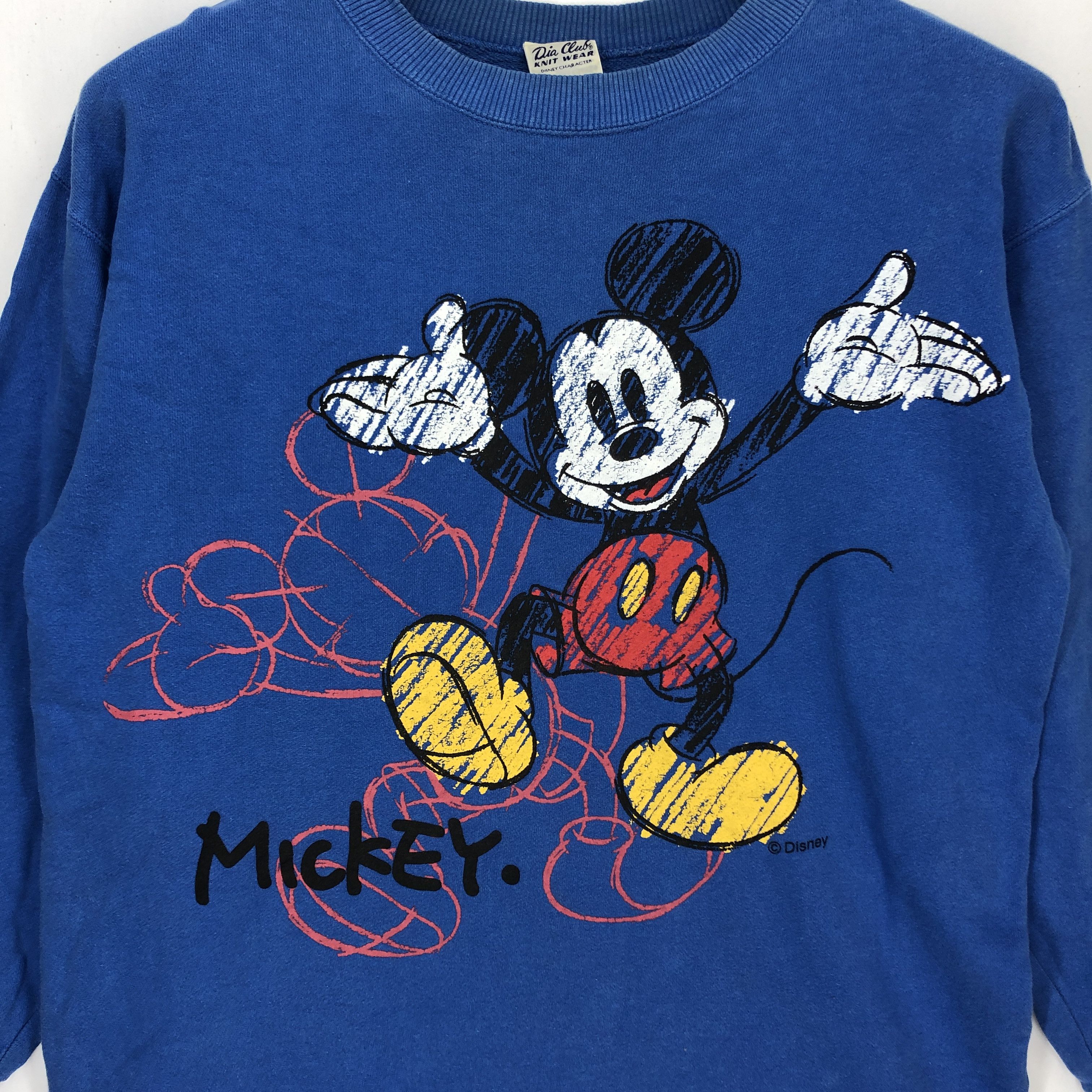 Disney MICKEY MOUSE by DIA CLUB KNIT WEAR Sweatshirt #1113-38 Size US M / EU 48-50 / 2 - 2 Thumbnail