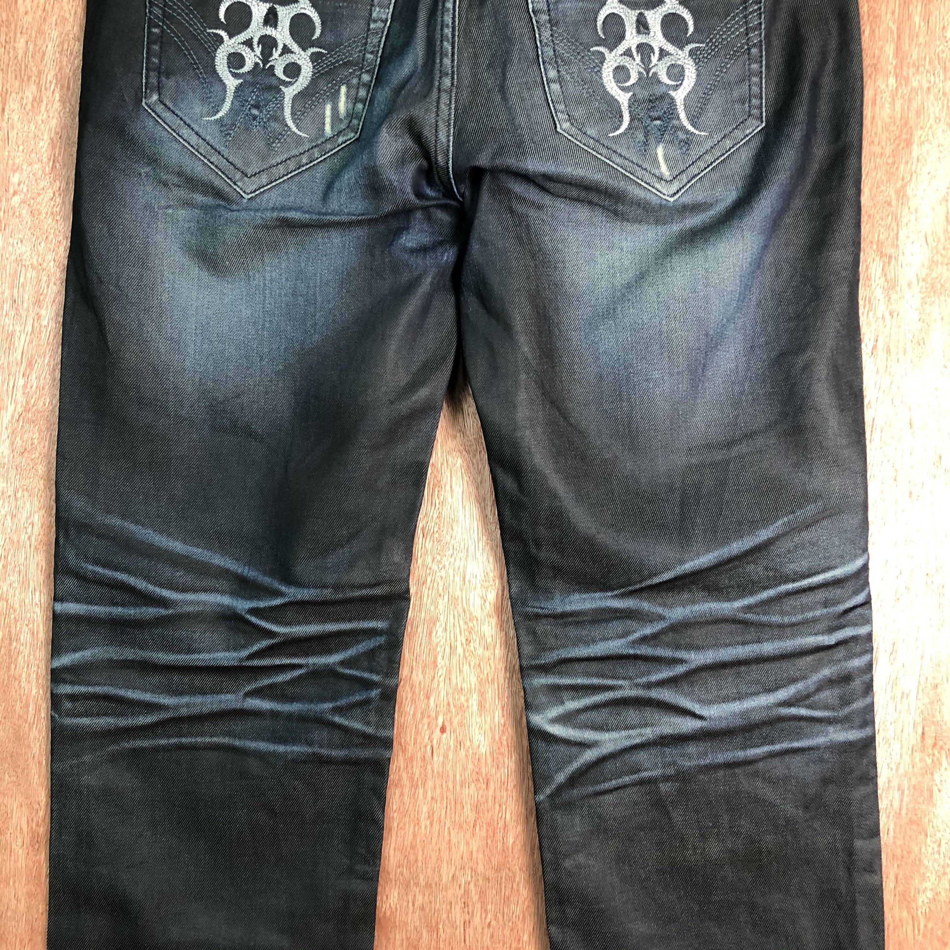 Edition Japan DLL Japan Big Train Black distressed Denim Pants #c095 Size US 38 / EU 54 - 11 Thumbnail