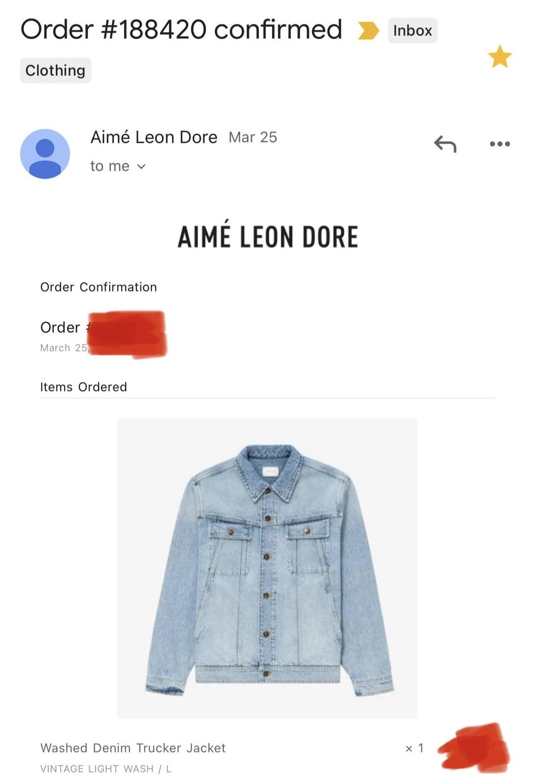 Aime Leon Dore Aime Leon Dore Washed Denim Trucker Jacket Size US L / EU 52-54 / 3 - 9 Thumbnail