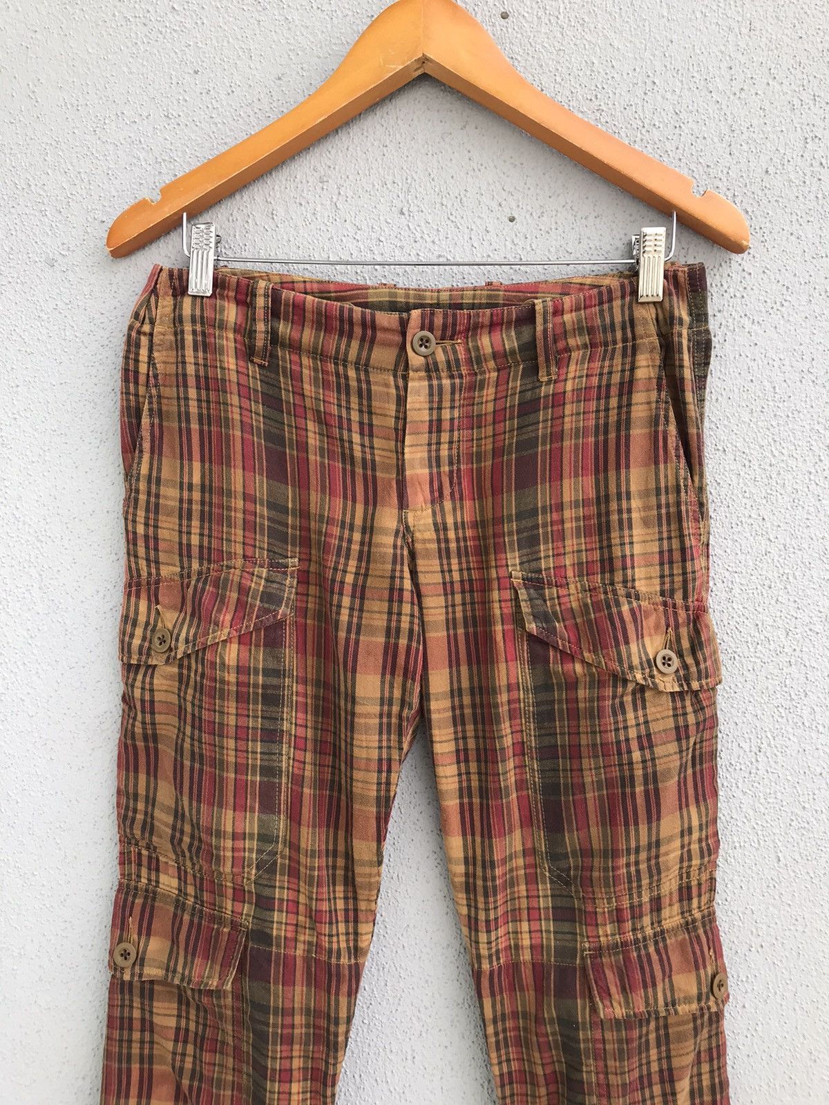 Polo Ralph Lauren Ralph Lauren RL Checkered Multi Pocket Slim Pants Size 30" / US 8 / IT 44 - 2 Thumbnail