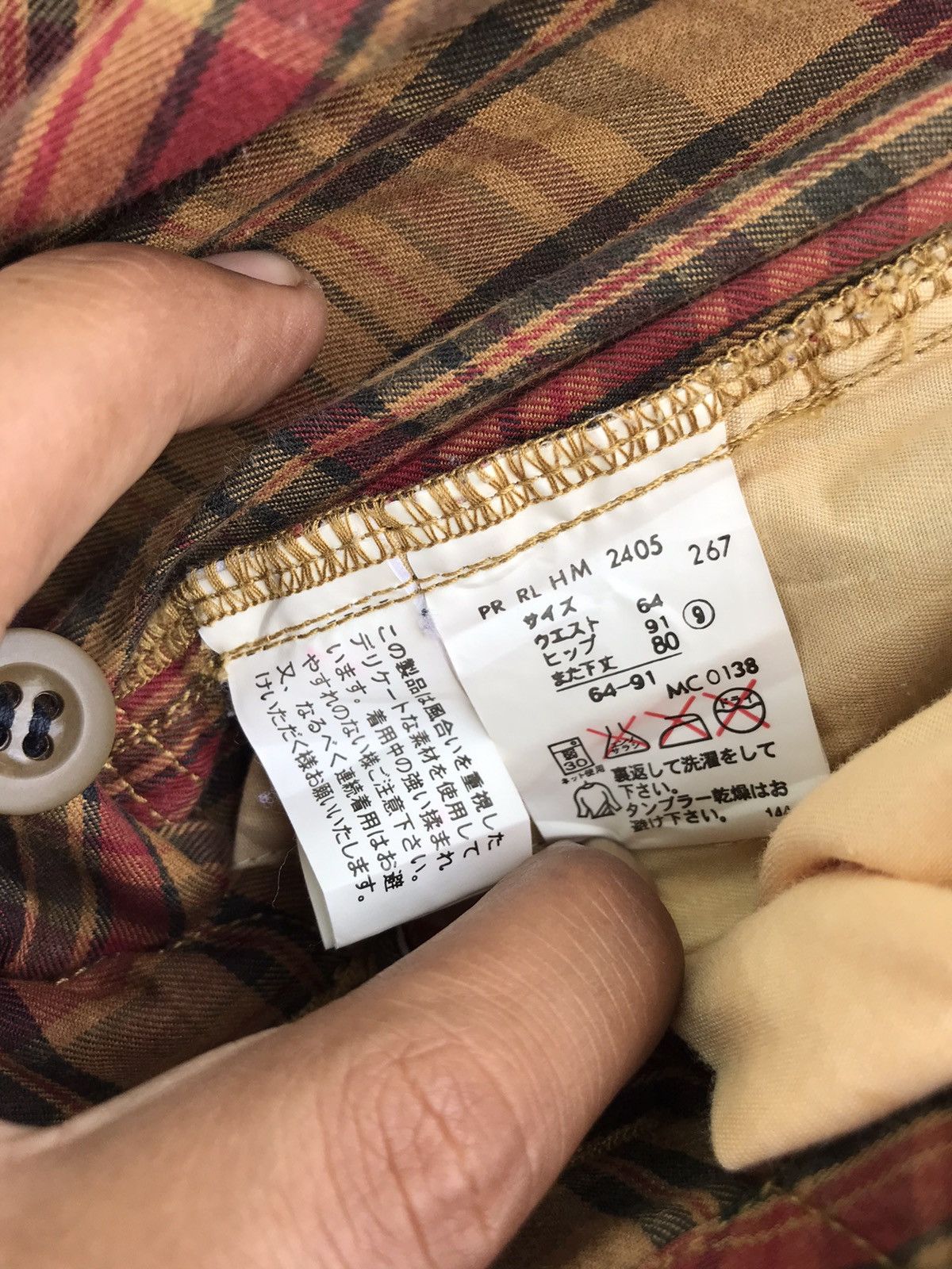 Polo Ralph Lauren Ralph Lauren RL Checkered Multi Pocket Slim Pants Size 30" / US 8 / IT 44 - 12 Thumbnail