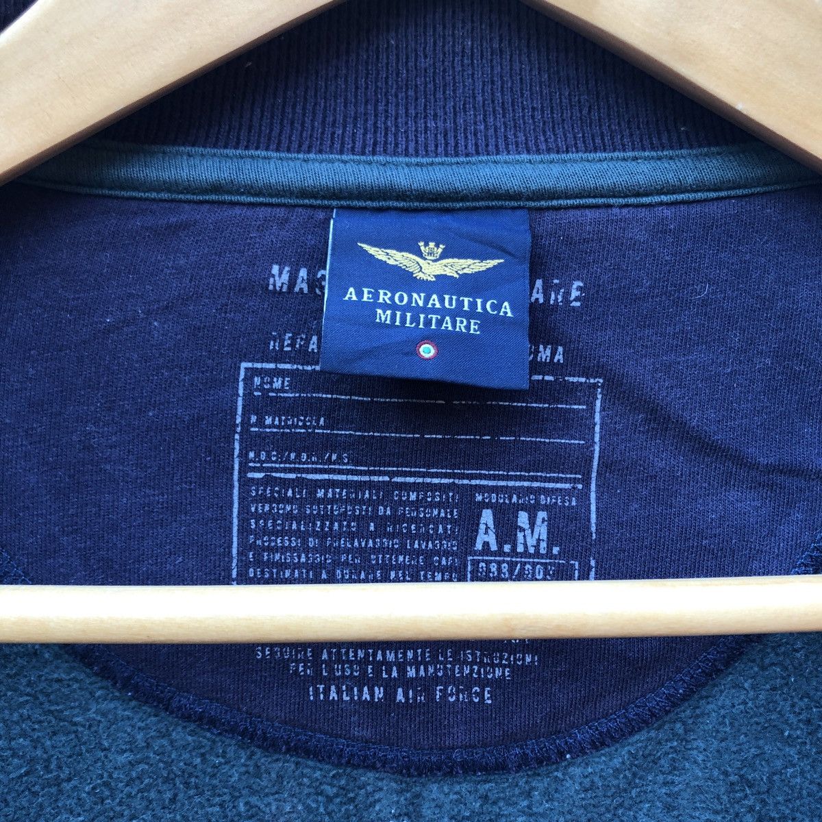 Aeronautica Militare AERONAUTICA ITALY AIR FORCE Zipper Sweatshirt #0503-14 Size US M / EU 48-50 / 2 - 7 Thumbnail