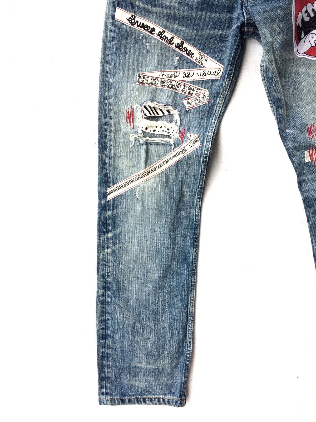Japanese Brand Japanese Brand Sweets & Gloods Punk Rock Style Denim pant Size US 30 / EU 46 - 4 Thumbnail
