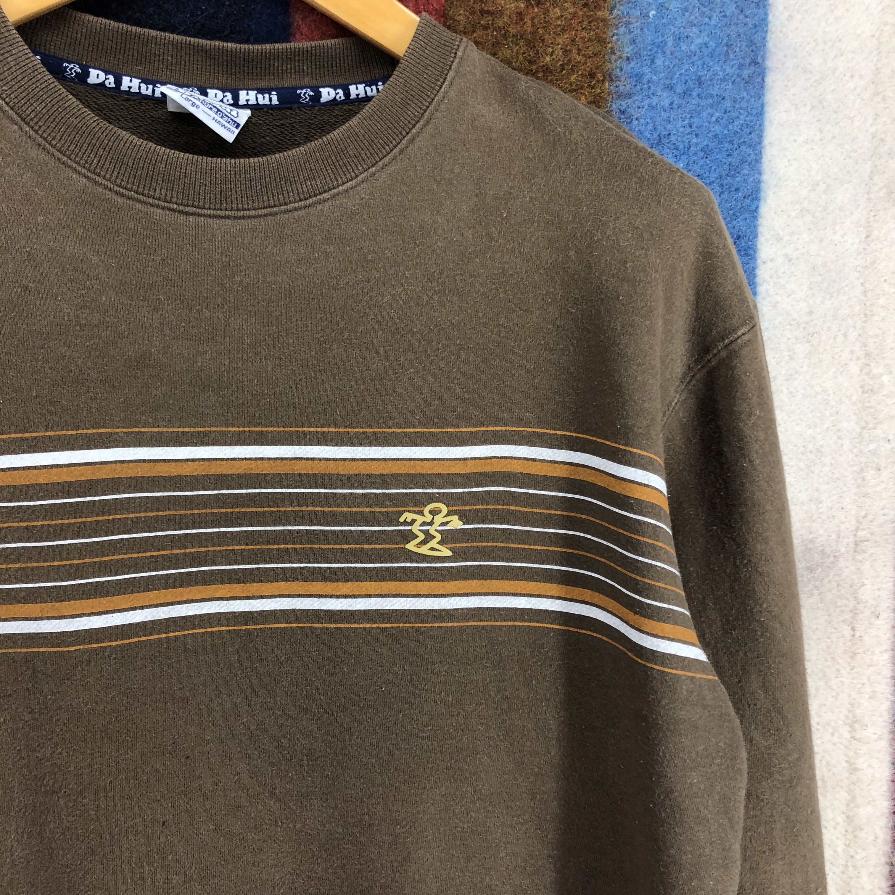Other DA HUI Crew Neck Stripe Sweatshirt #0319/M Size US M / EU 48-50 / 2 - 2 Thumbnail